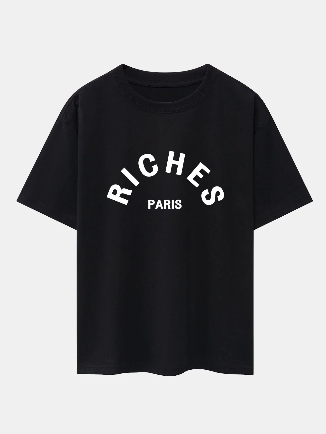 Riches Paris Print Oversize T-Shirt - Image 2