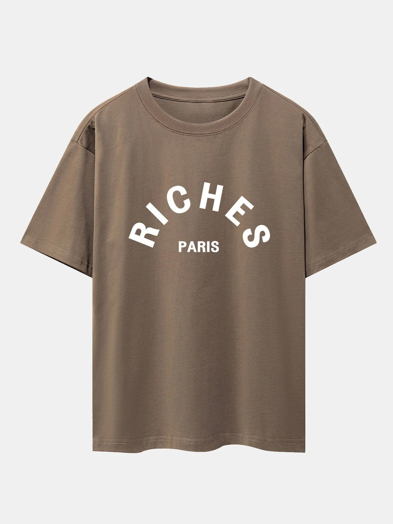 Riches Paris Print Oversize T-Shirt - Image 3