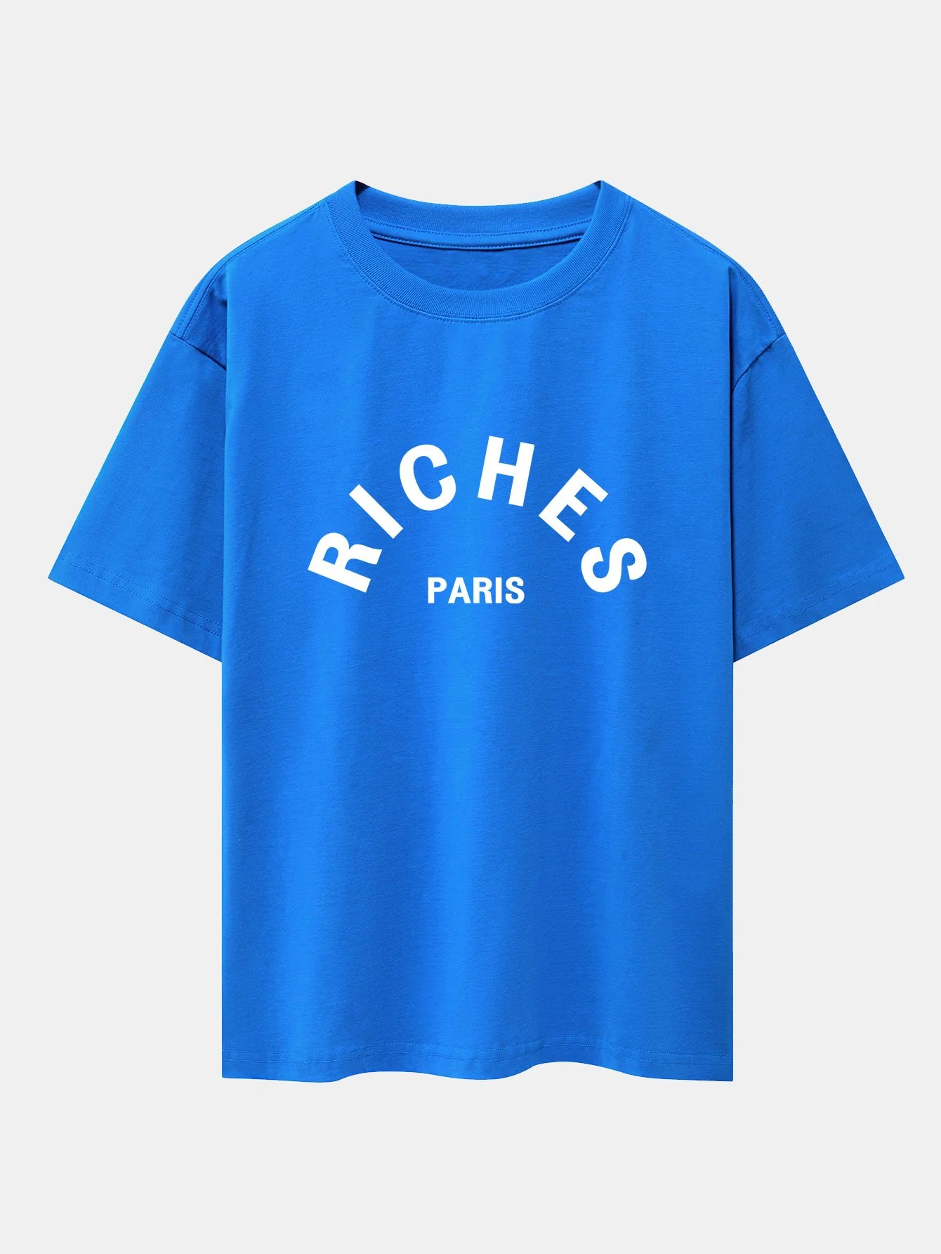 Riches Paris Print Oversize T-Shirt - Image 4
