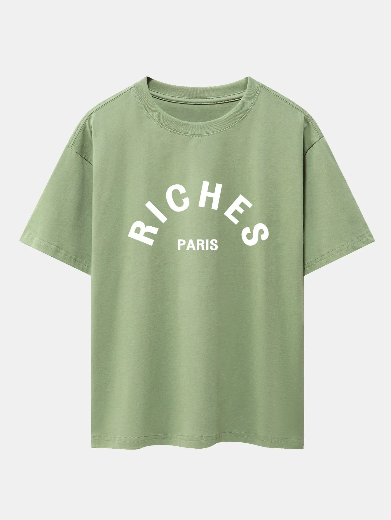 Riches Paris Print Oversize T-Shirt - Image 5