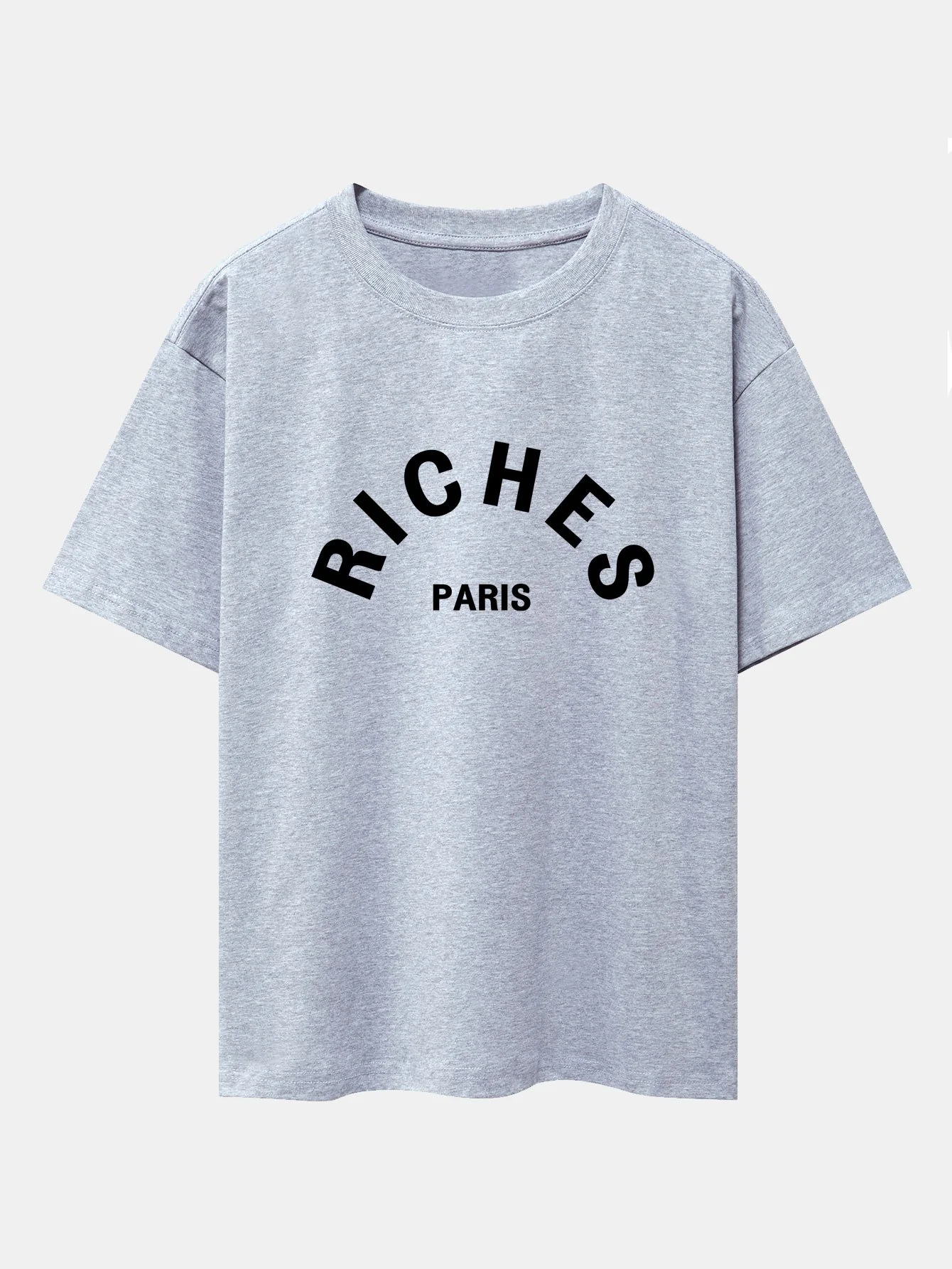 Riches Paris Print Oversize T-Shirt - Image 7