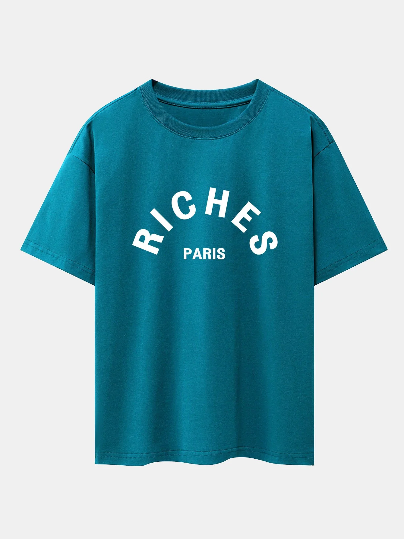 Riches Paris Print Oversize T-Shirt - Image 8