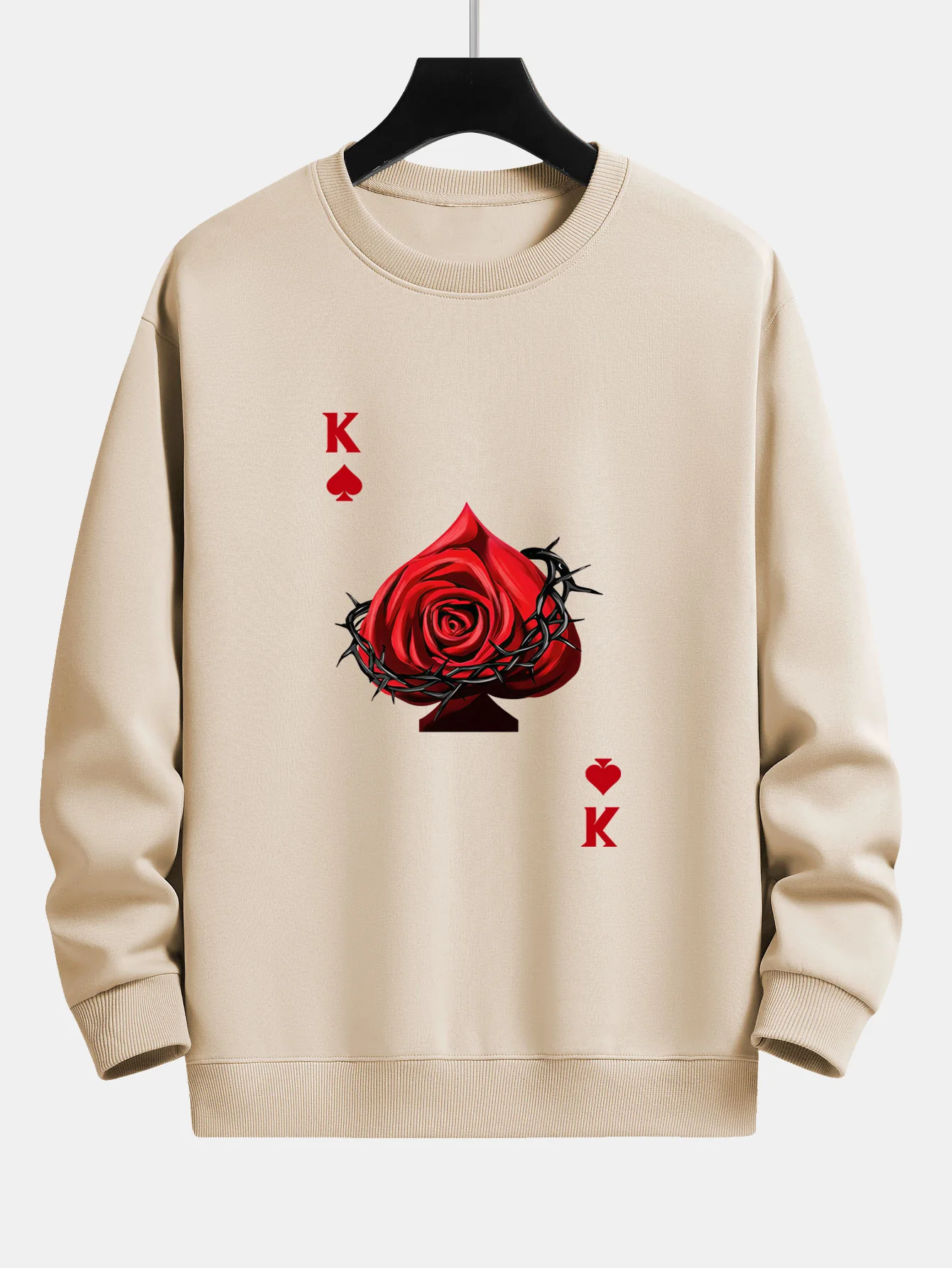 Herz Rose K Print Relaxed Fit Sweatshirt - Image 3