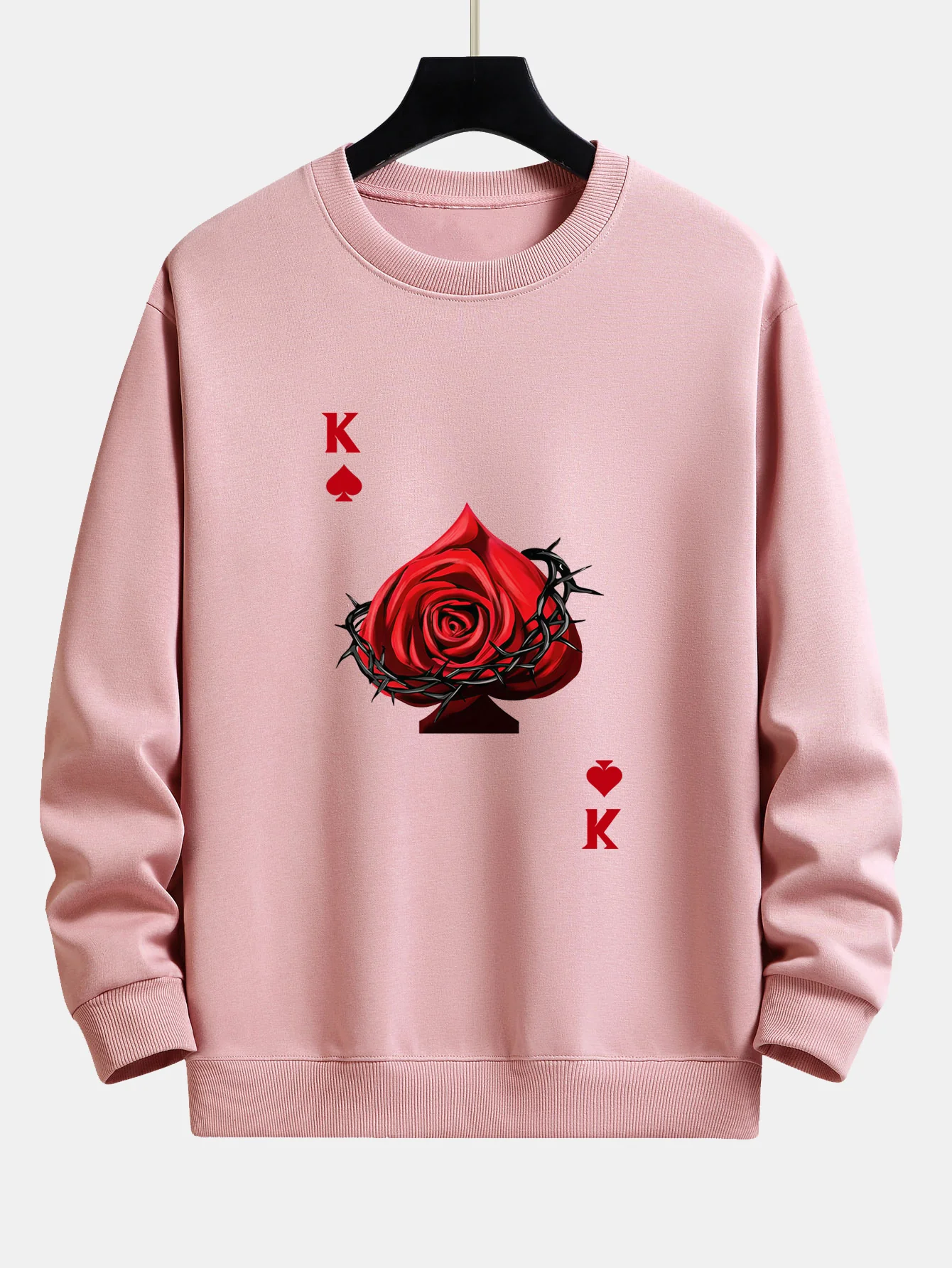 Herz Rose K Print Relaxed Fit Sweatshirt - Image 4