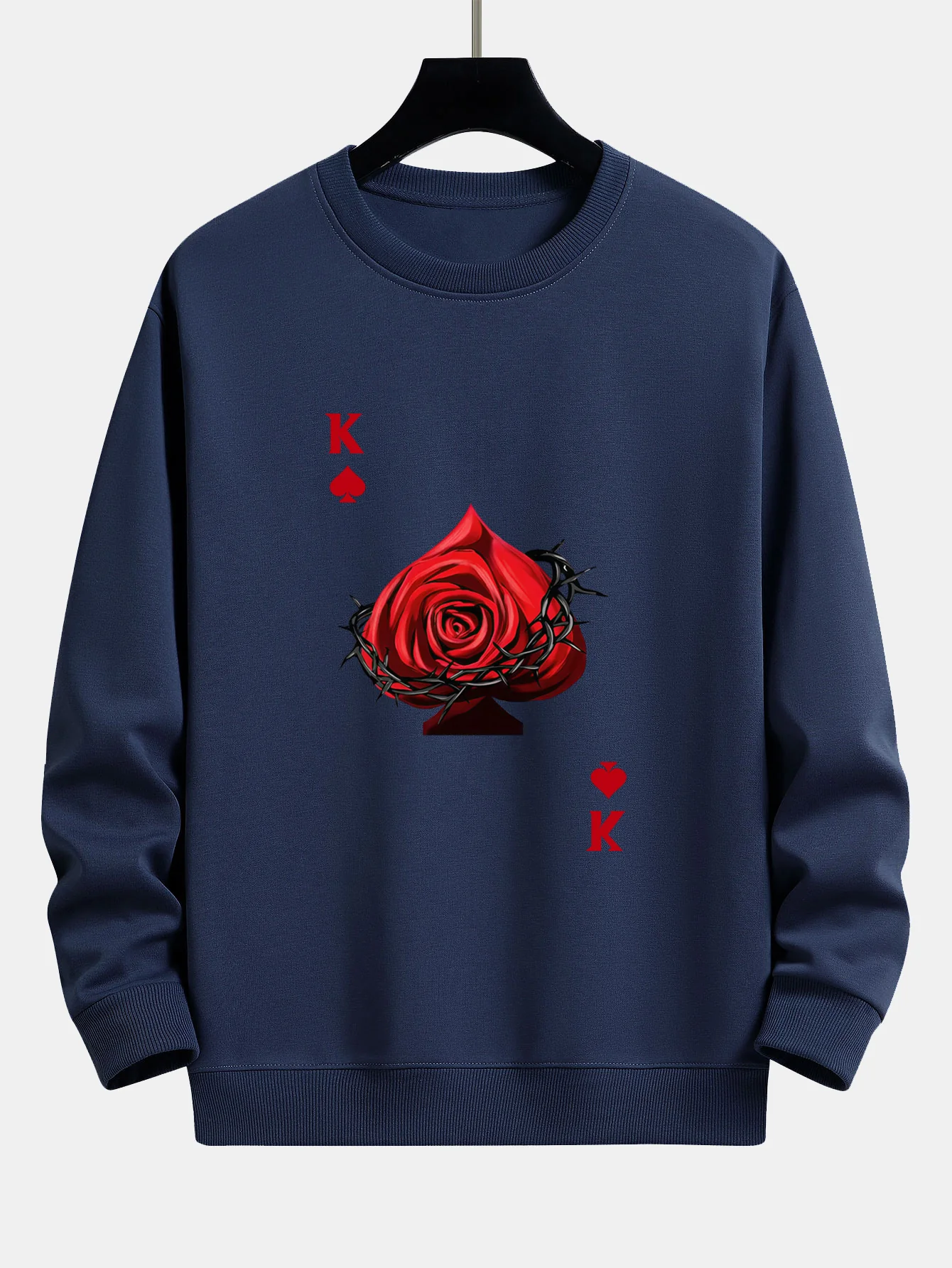 Herz Rose K Print Relaxed Fit Sweatshirt - Image 6