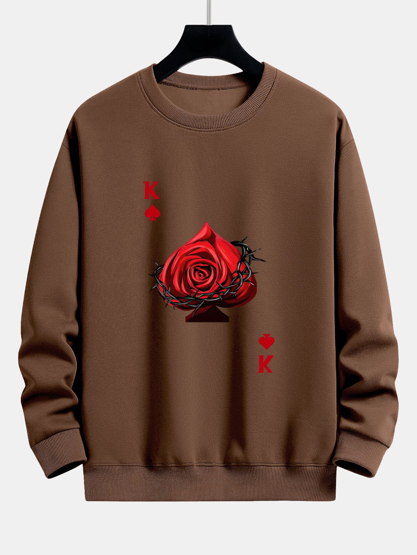 Herz Rose K Print Relaxed Fit Sweatshirt - Image 8