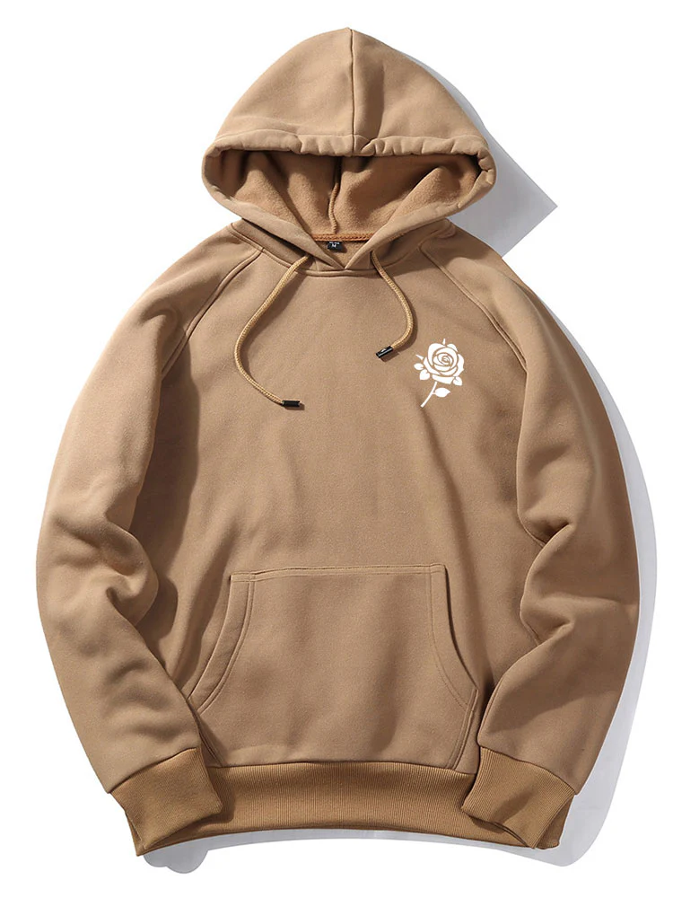 Kapuzenpullover mit Rosen-Print - Image 4