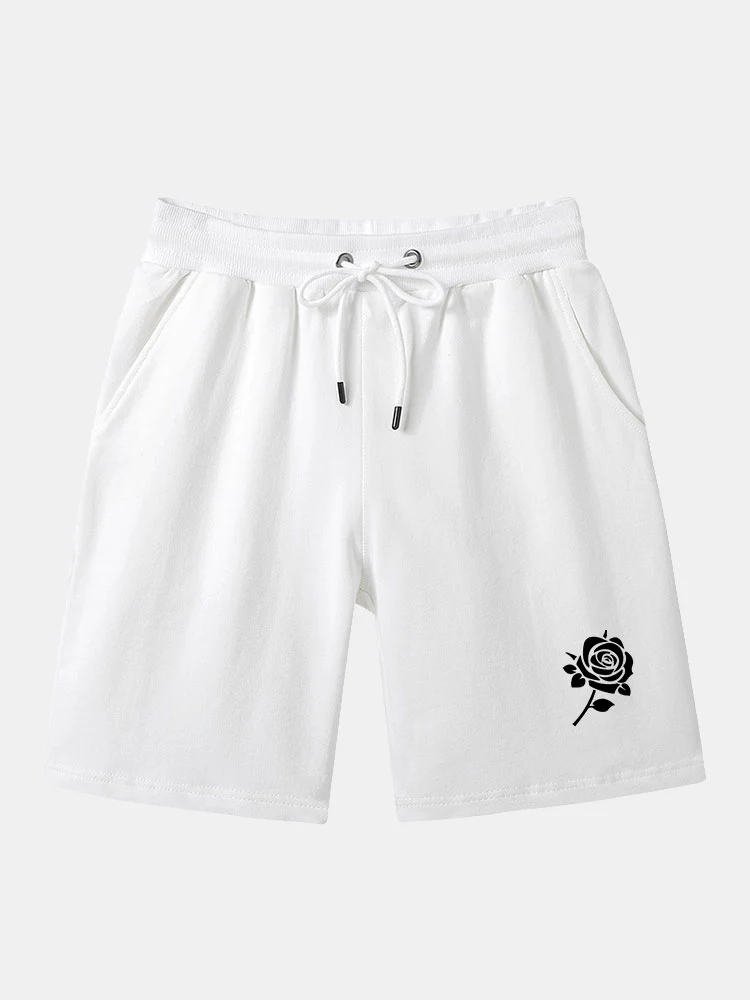 Rosenmuster Mittellange Shorts - Image 2