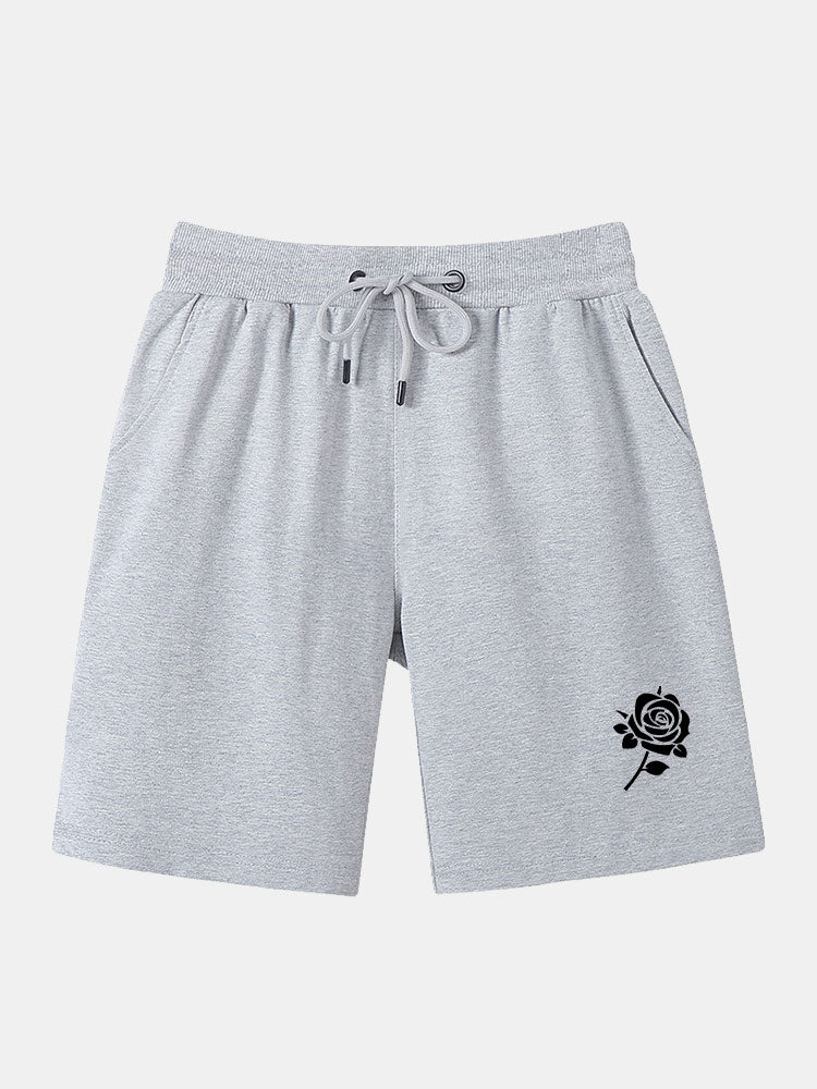 Rosenmuster Mittellange Shorts - Image 3