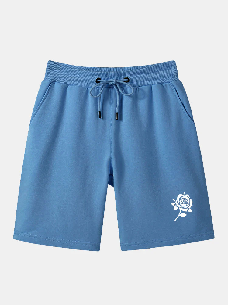Rosenmuster Mittellange Shorts - Image 4