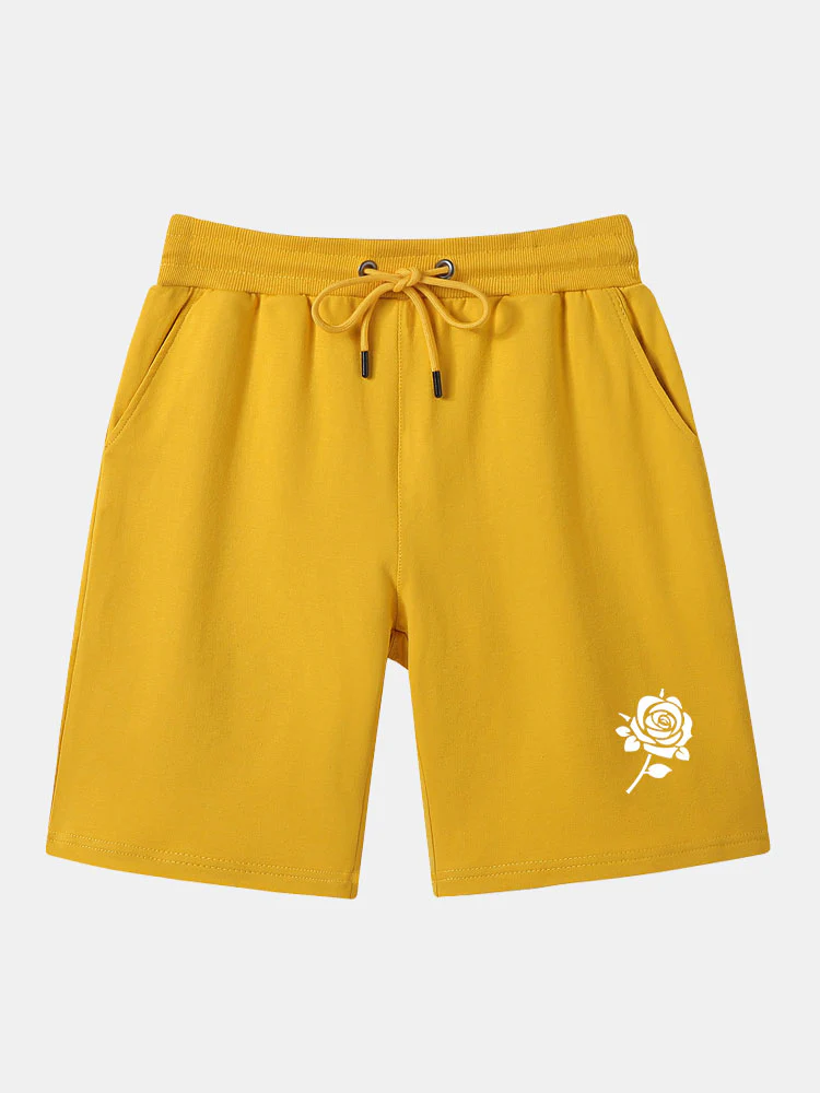 Rosenmuster Mittellange Shorts - Image 5