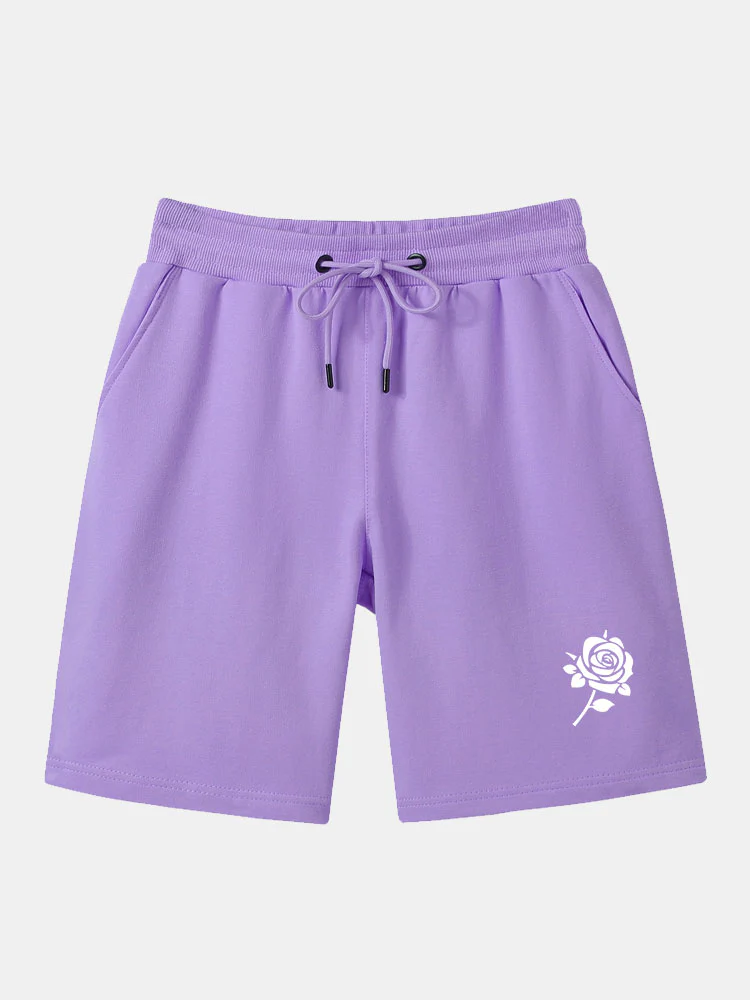 Rosenmuster Mittellange Shorts - Image 6