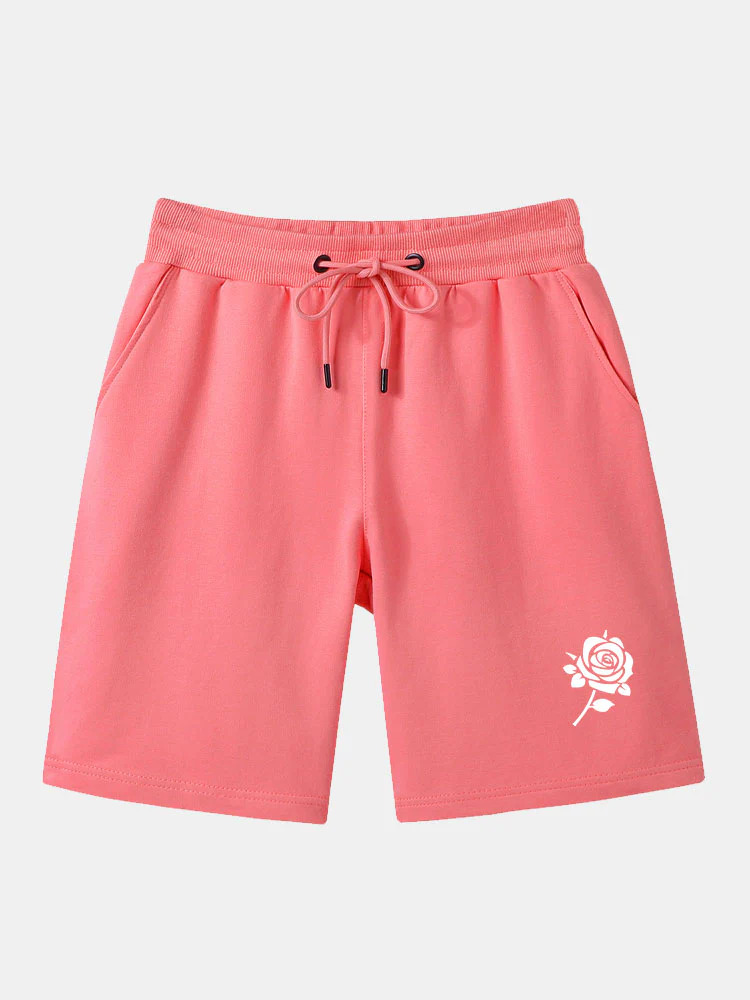 Rosenmuster Mittellange Shorts - Image 7