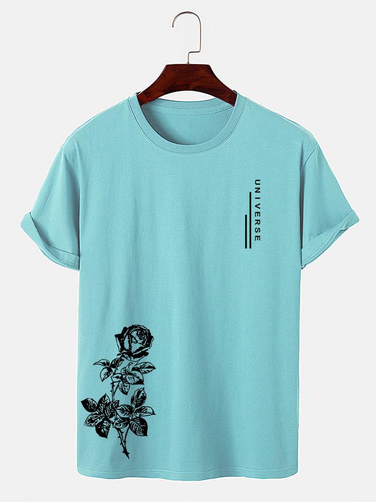Rose Slogan Druck T-Shirt - Image 10