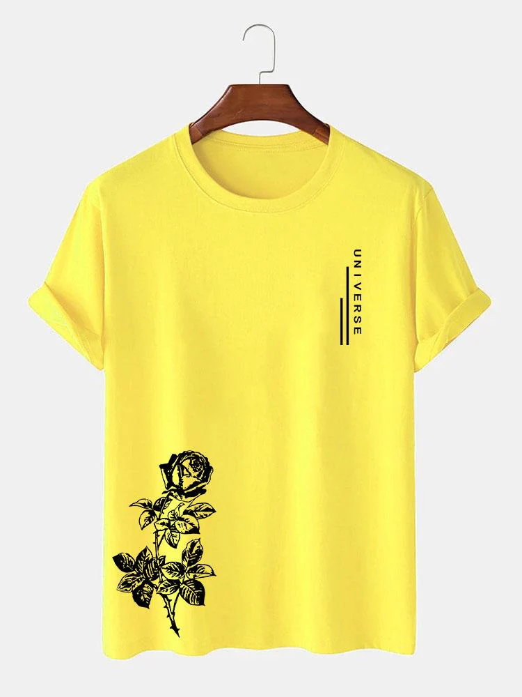 Rose Slogan Druck T-Shirt - Image 12