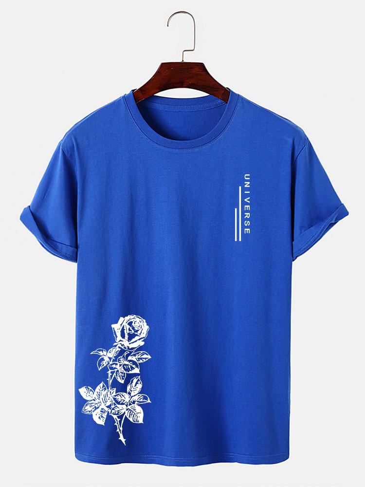 Rose Slogan Druck T-Shirt - Image 5
