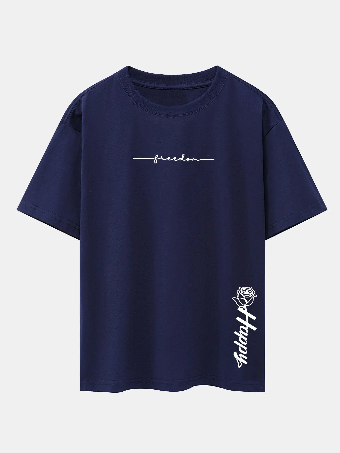 Rose mit Slogan-Print Drop Shoulder Oversize T-Shirt - Image 11