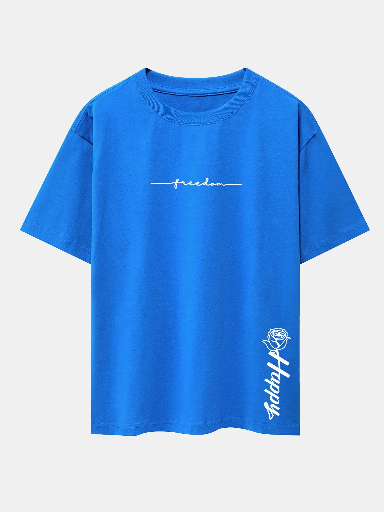 Rose mit Slogan-Print Drop Shoulder Oversize T-Shirt - Image 14