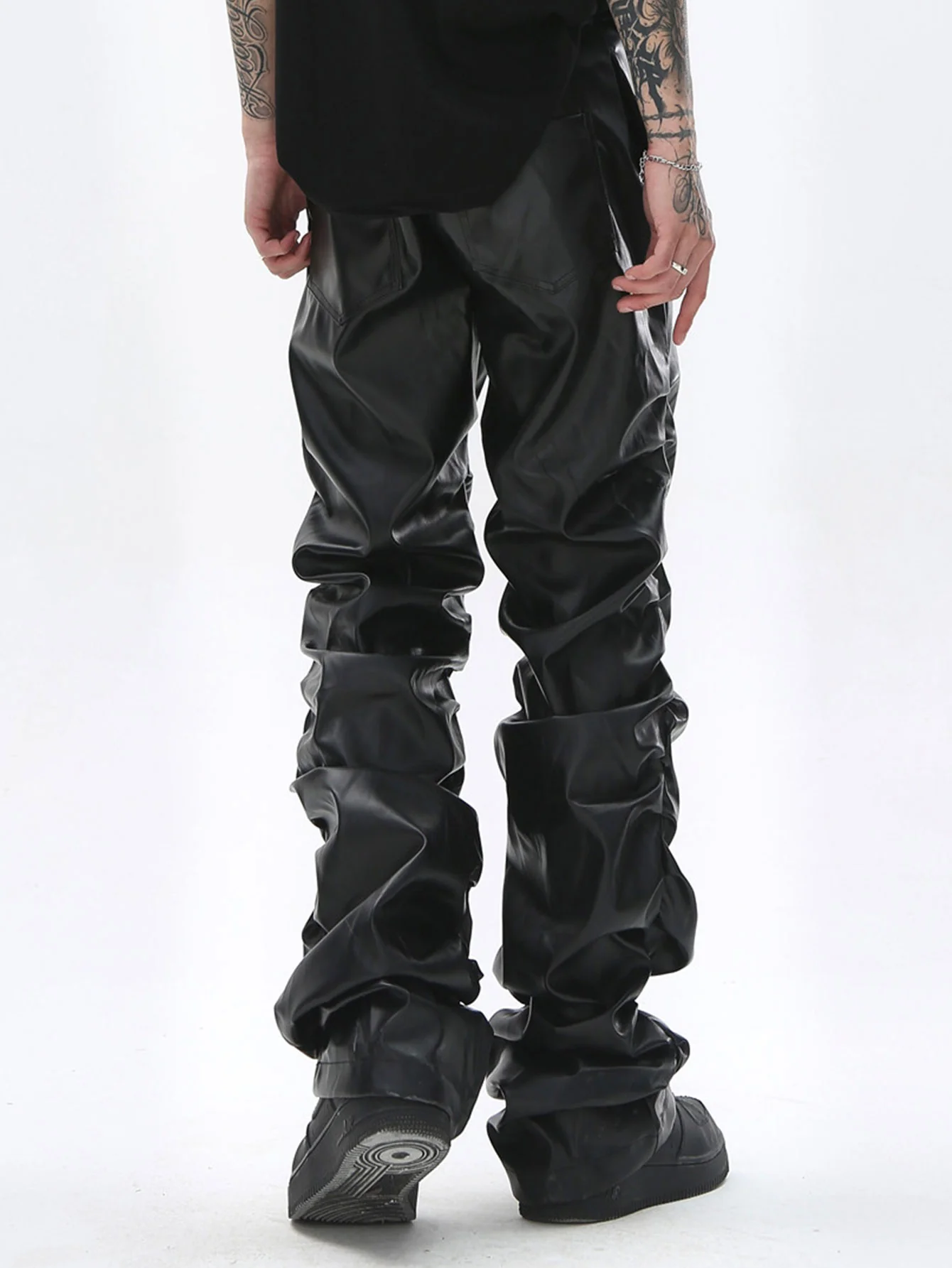 Rüschige PU-Lederhose - Image 3