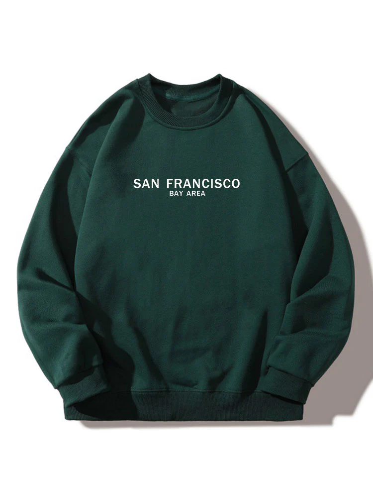 San Francisco Print Crew Neck Relaxed Sweatshirt - Image 3