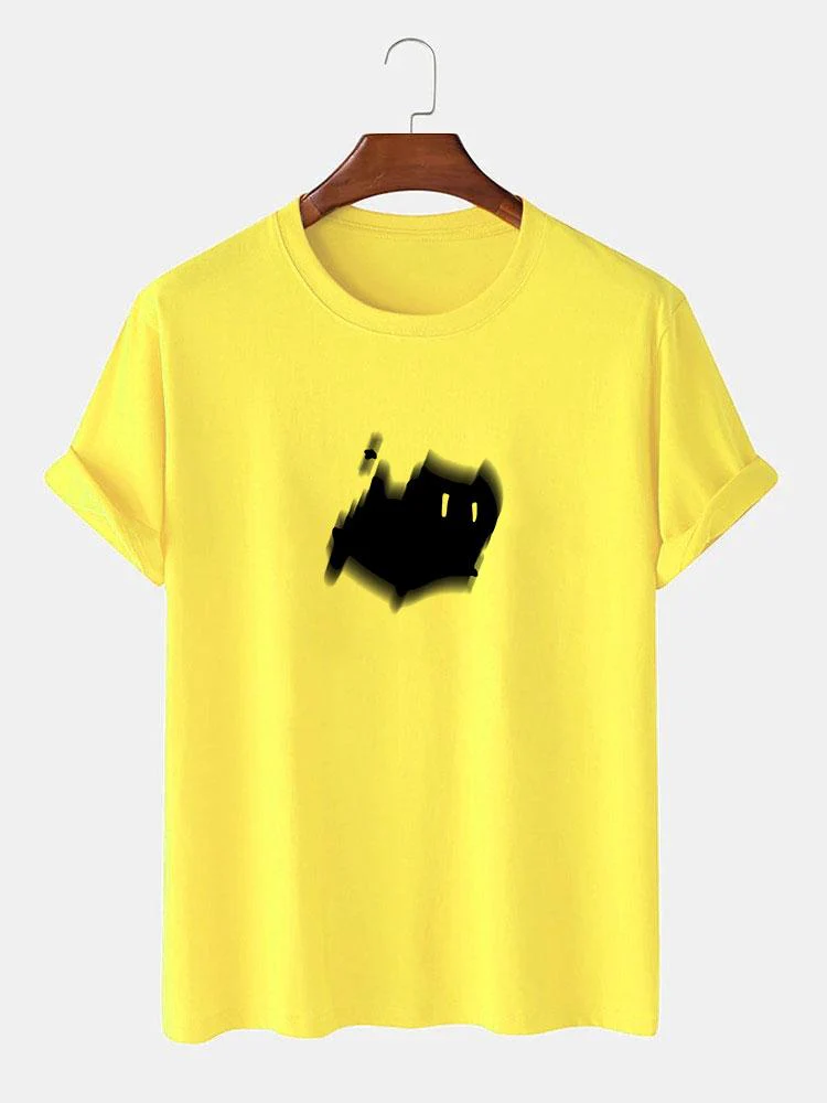 Ängstliche Katze Druck T-Shirt - Image 12