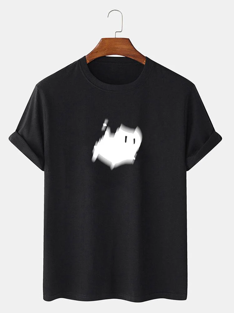 Ängstliche Katze Druck T-Shirt - Image 2