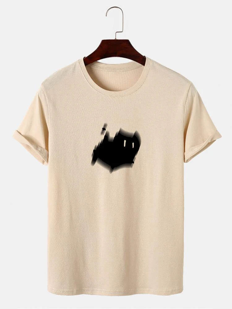 Ängstliche Katze Druck T-Shirt - Image 3