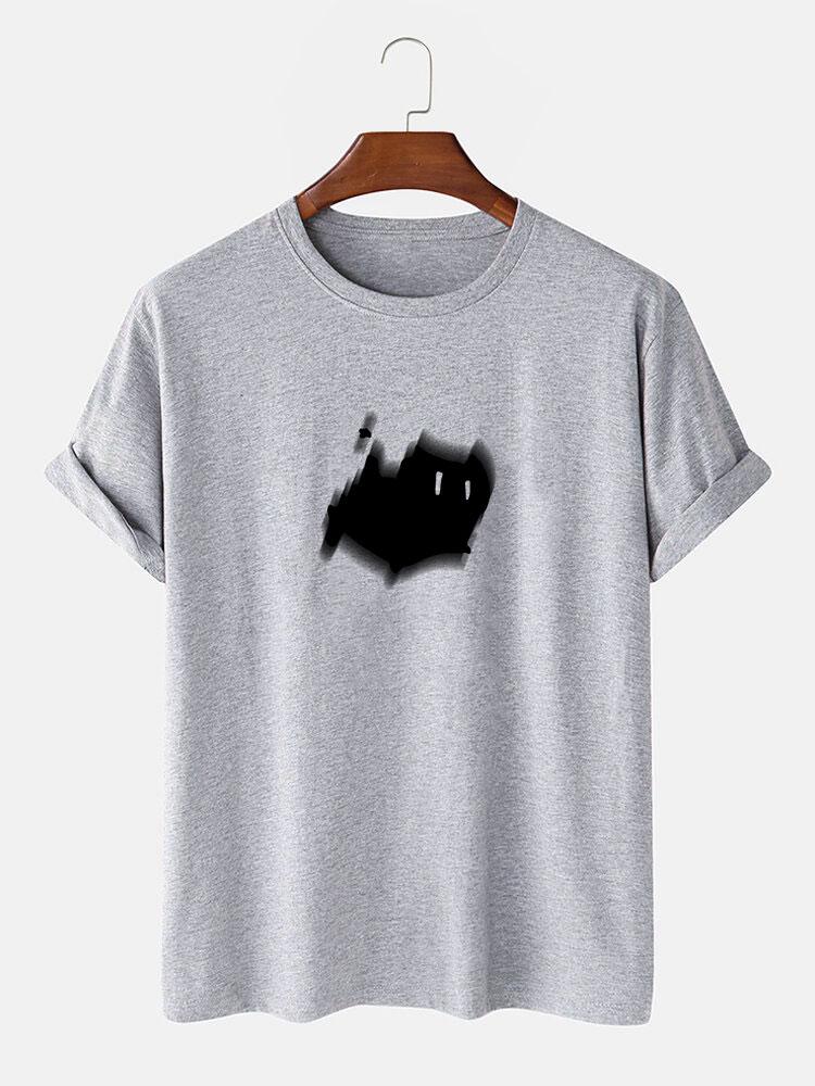 Ängstliche Katze Druck T-Shirt - Image 4