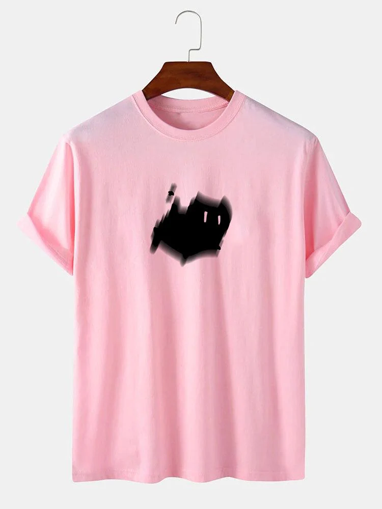 Ängstliche Katze Druck T-Shirt - Image 6