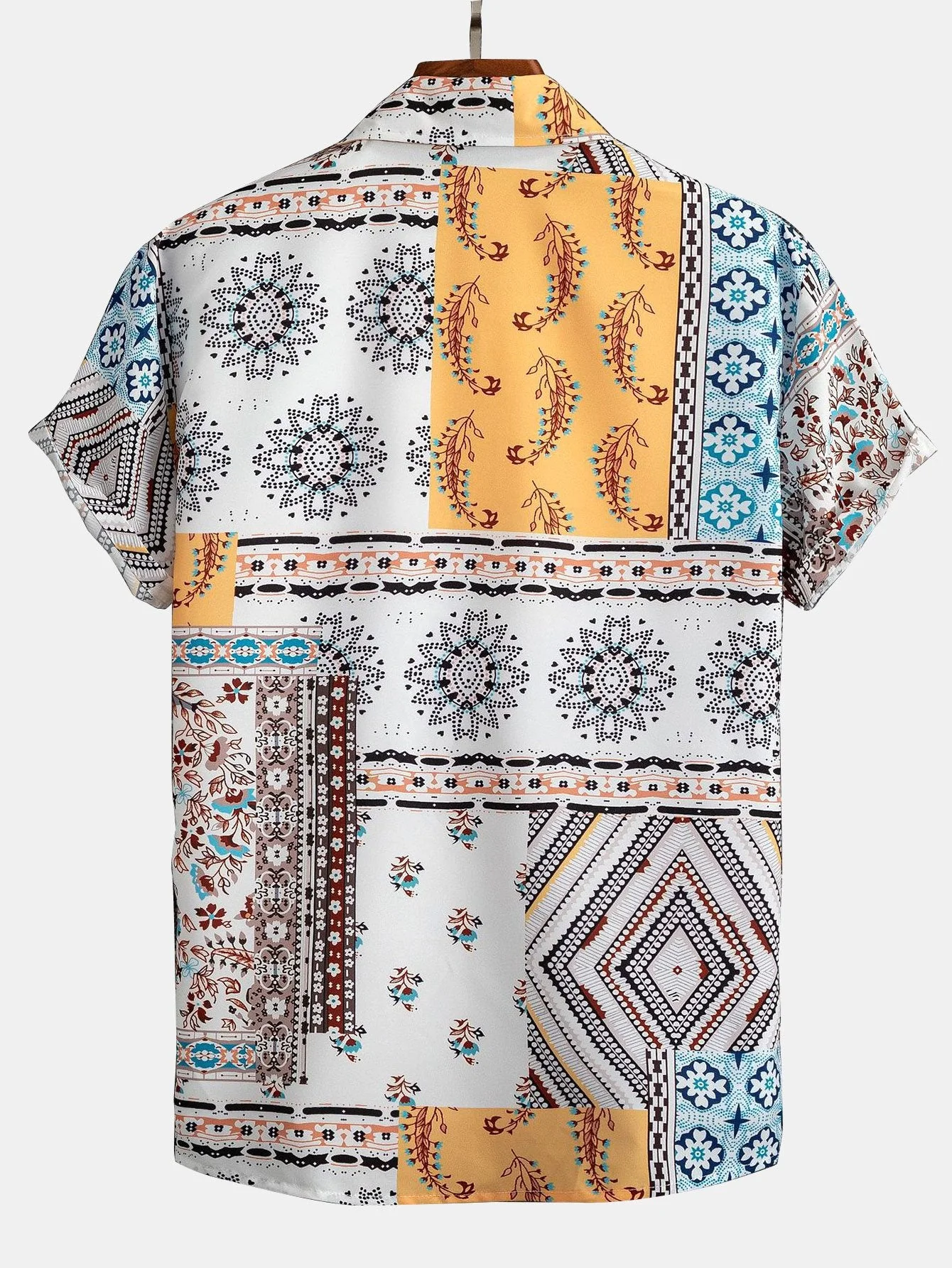 Schal-Print Button-Up-Hemd & Badehose - Image 4
