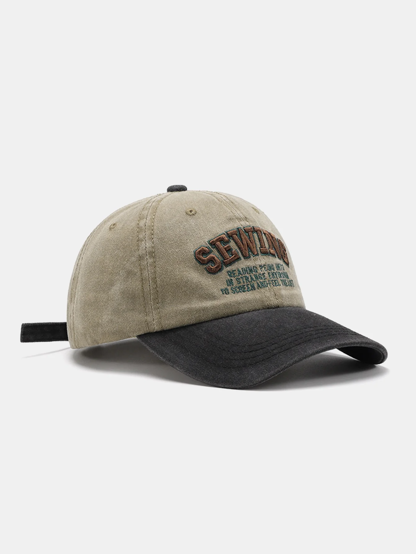 Slogan-Stickerei gewaschene Baseballmütze - Image 11