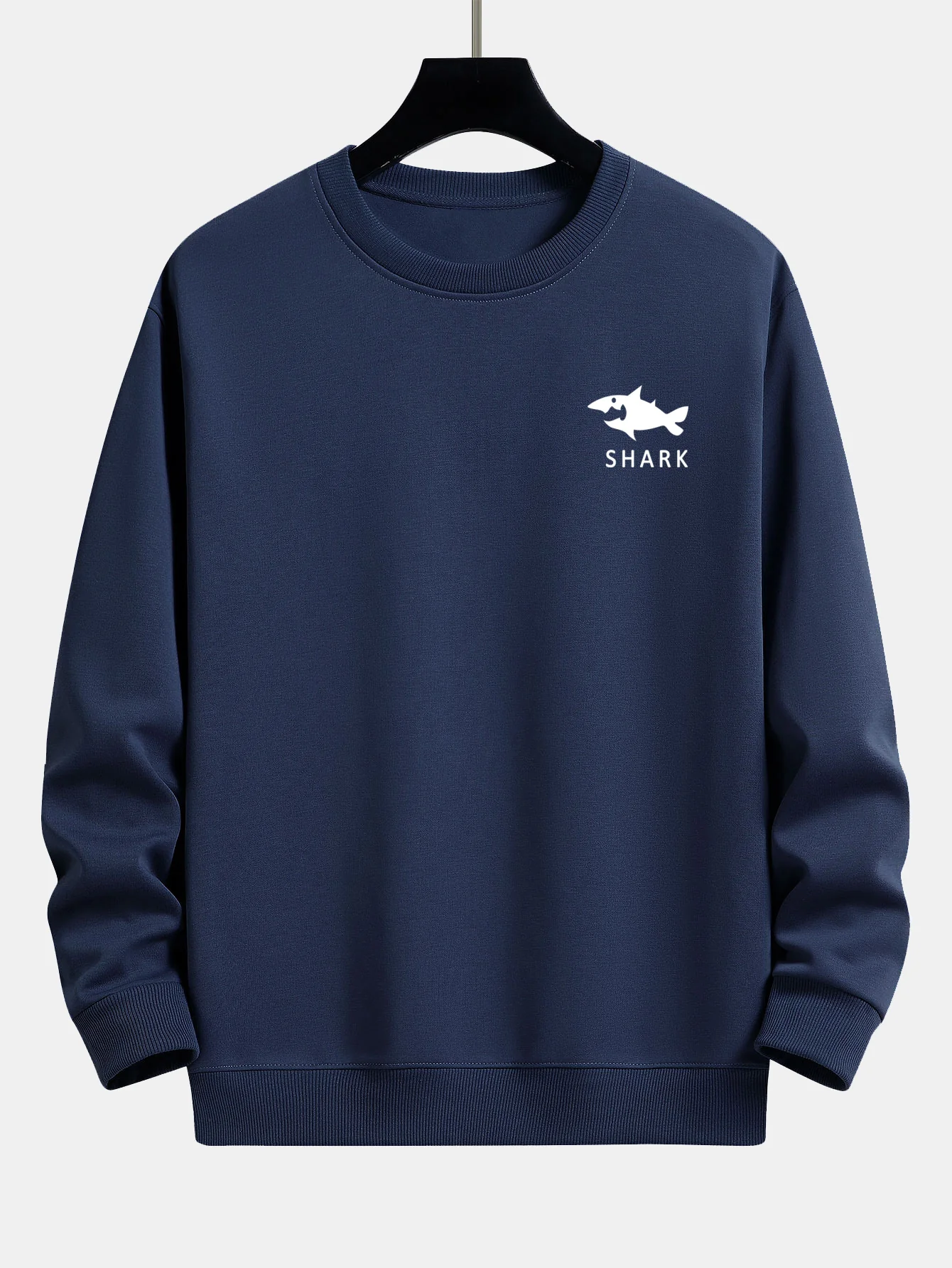 Hai-Motiv Sweatshirt mit lockerem Schnitt - Image 10