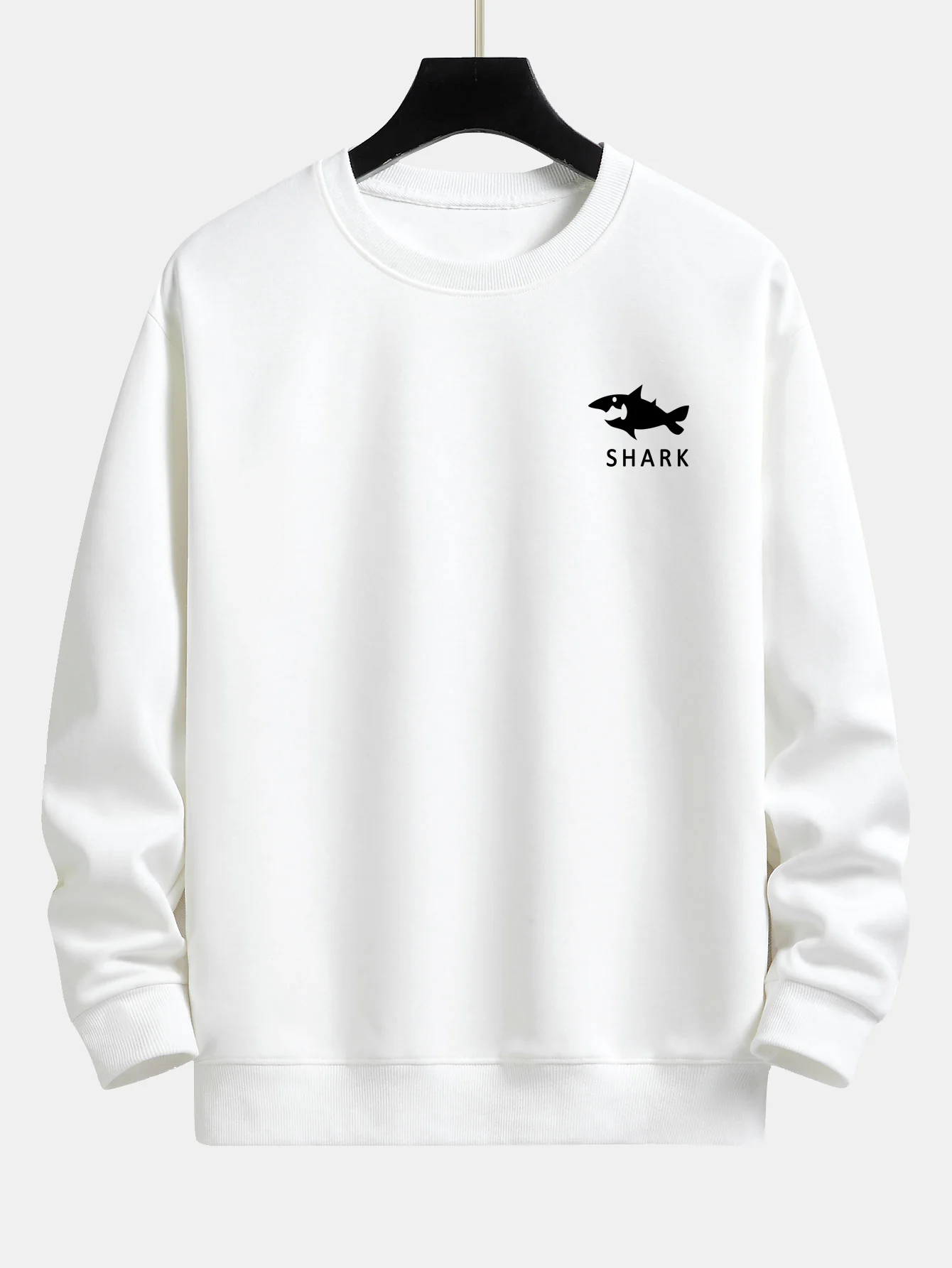 Hai-Motiv Sweatshirt mit lockerem Schnitt - Image 3