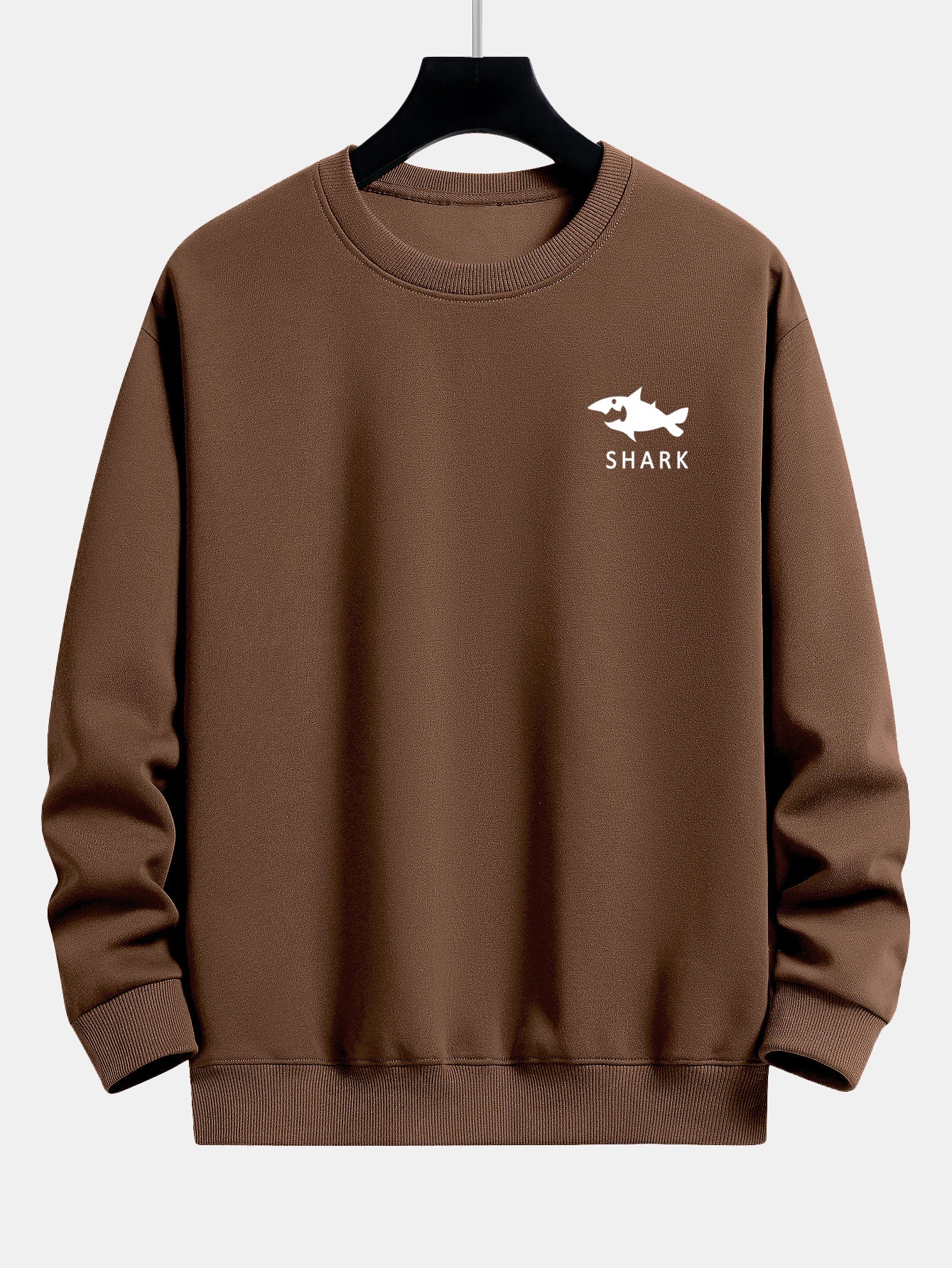 Hai-Motiv Sweatshirt mit lockerem Schnitt - Image 7