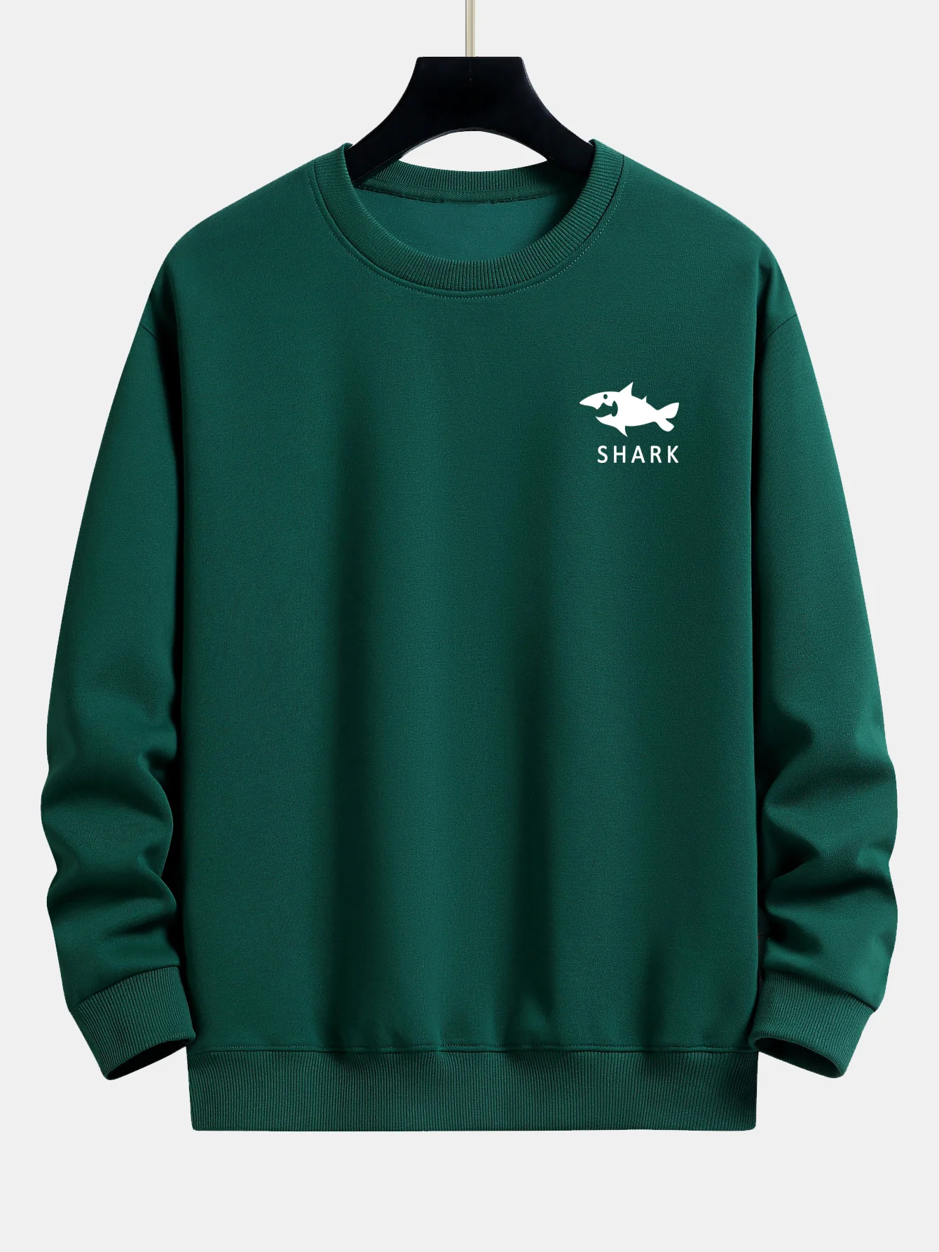 Hai-Motiv Sweatshirt mit lockerem Schnitt - Image 8