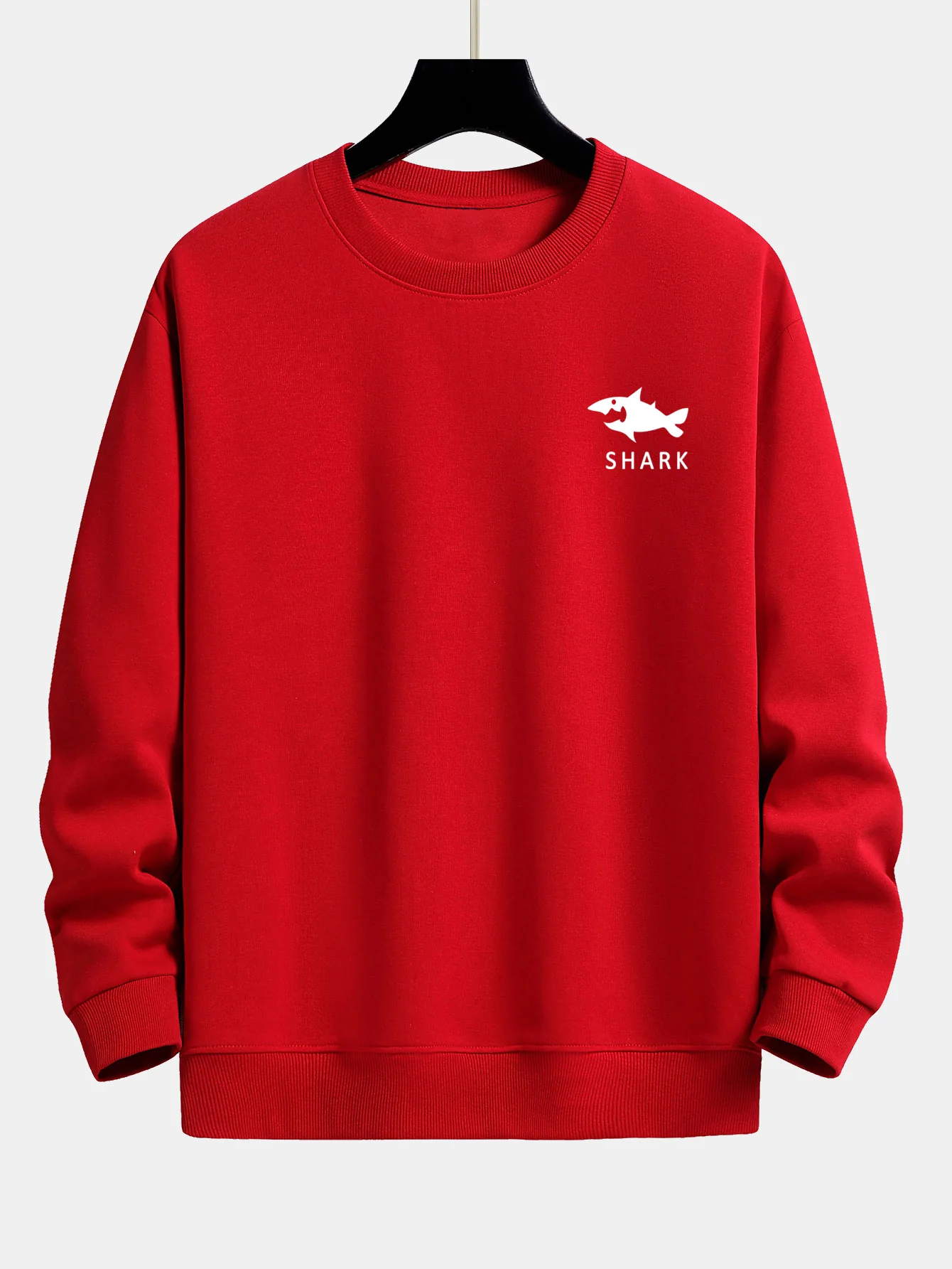 Hai-Motiv Sweatshirt mit lockerem Schnitt - Image 9