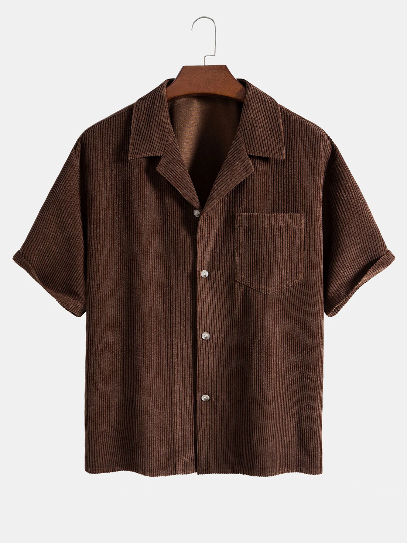 Kurzarm-Corduroy-Boxy-Hemd & Corduroy-Shorts - Image 6