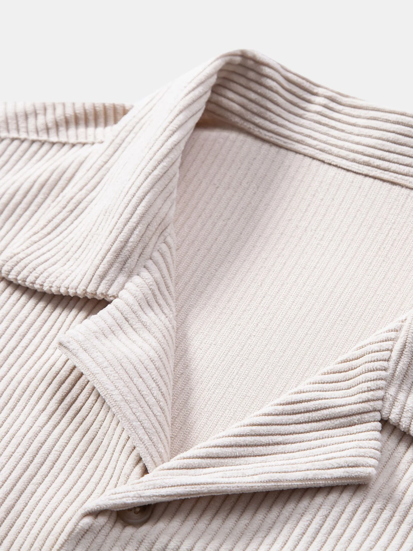 Kurzarm-Corduroy-Cuban-Shirt & Shorts - Image 15