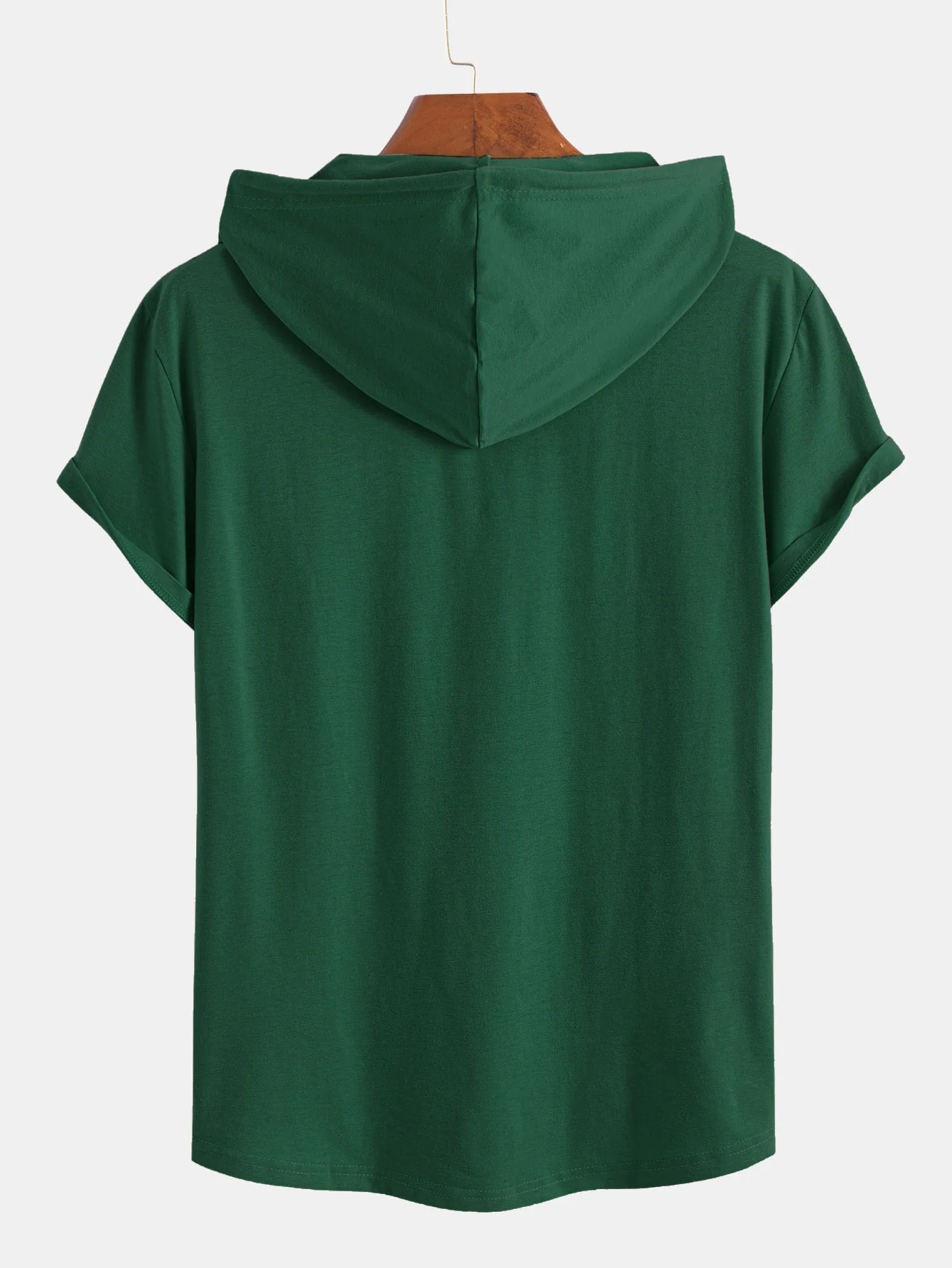Kurzarm-Henley-Hoodie-T-Shirt - Image 14