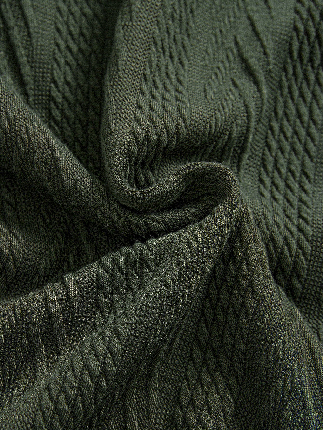 Kurzarm-Jacquard-Halbkragen-T-Shirt - Image 12