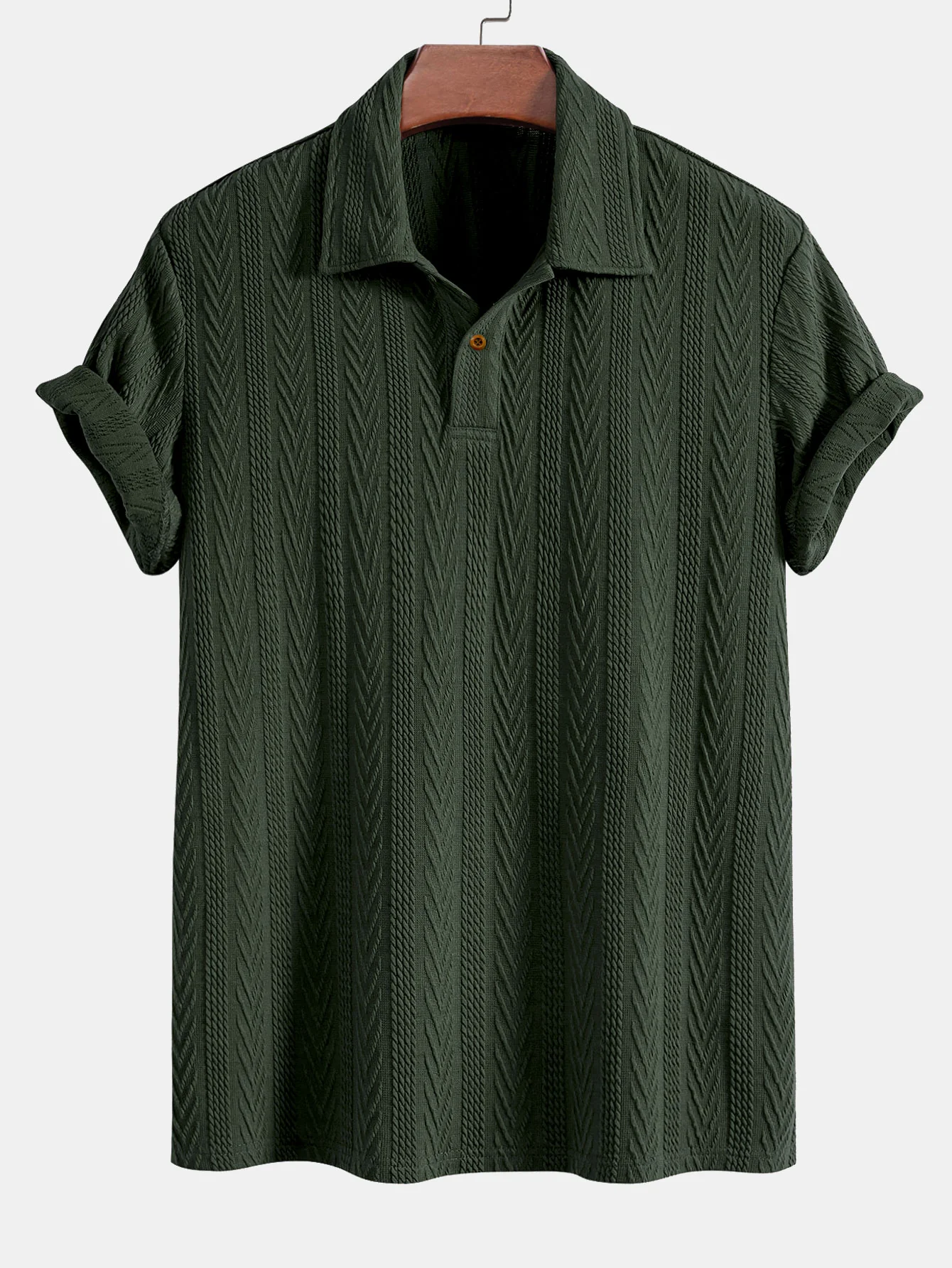 Kurzarm-Jacquard-Polo - Image 2
