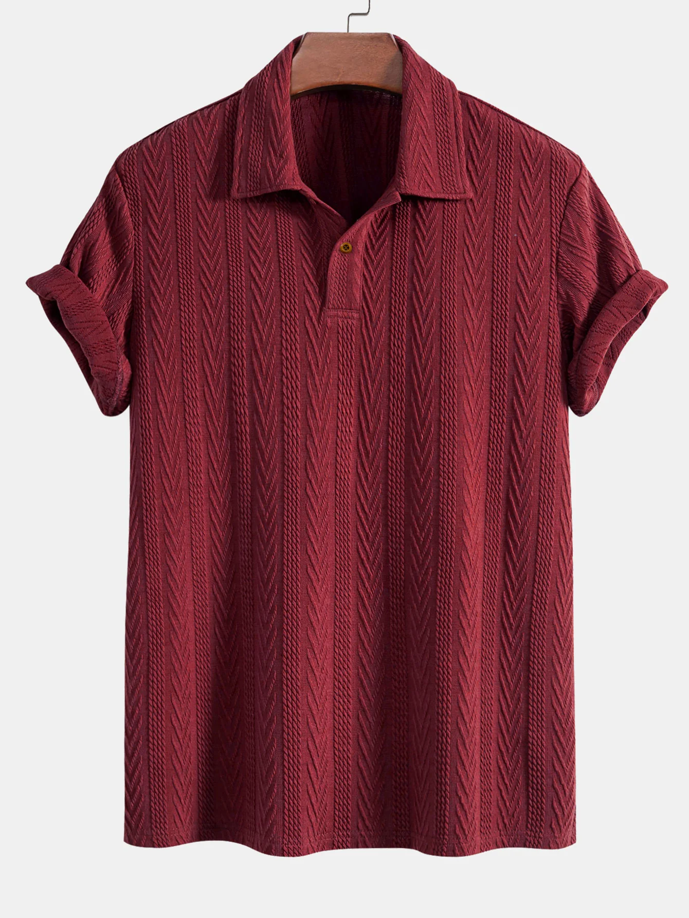 Kurzarm-Jacquard-Polo - Image 6