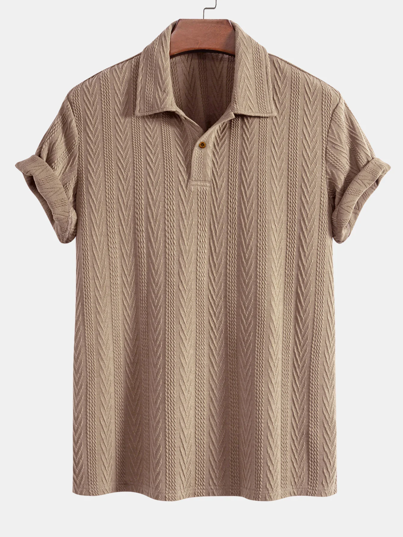 Kurzarm-Jacquard-Polo - Image 7