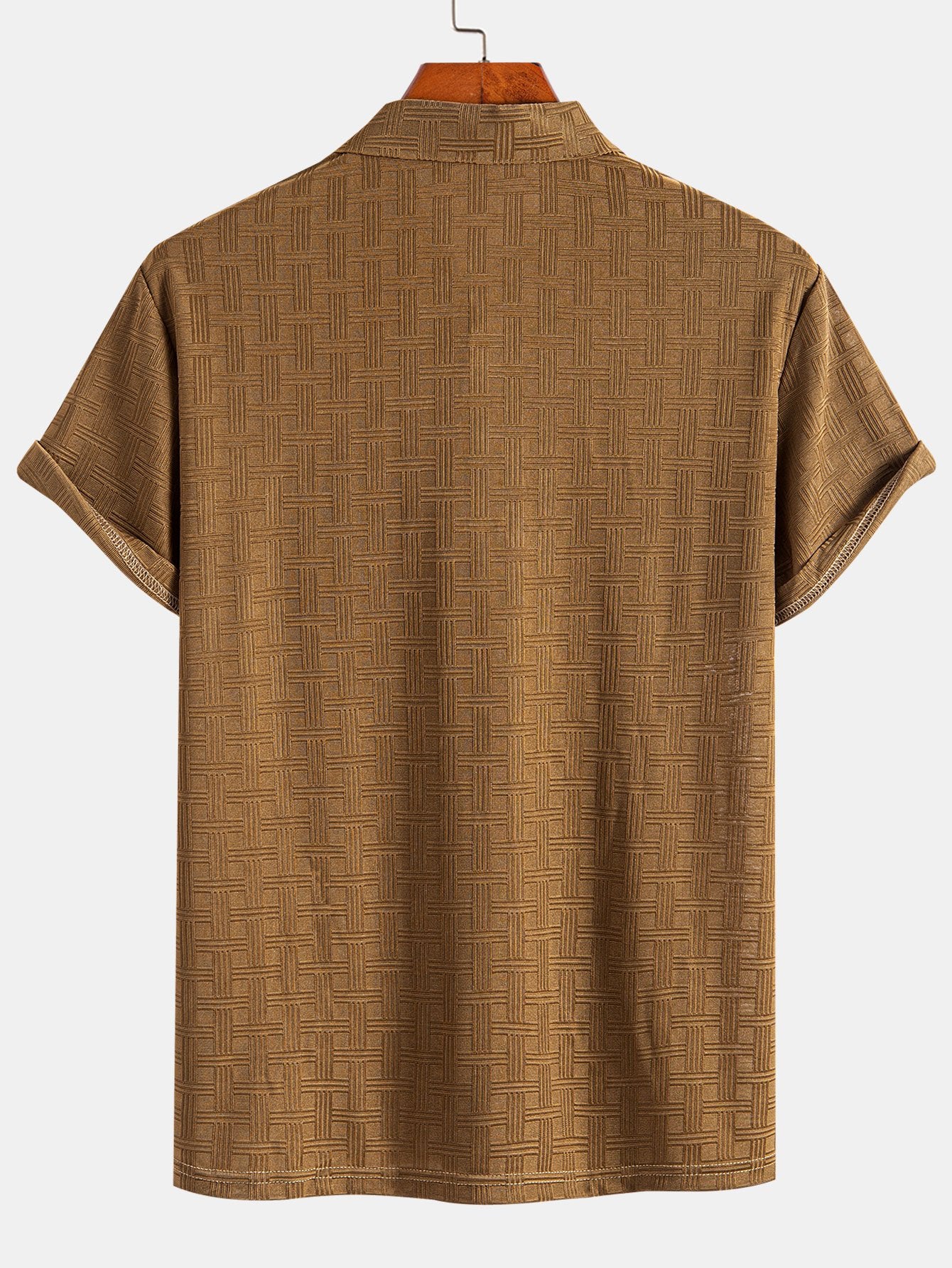 Kurzarm Stricktexturiertes Polo - Image 8