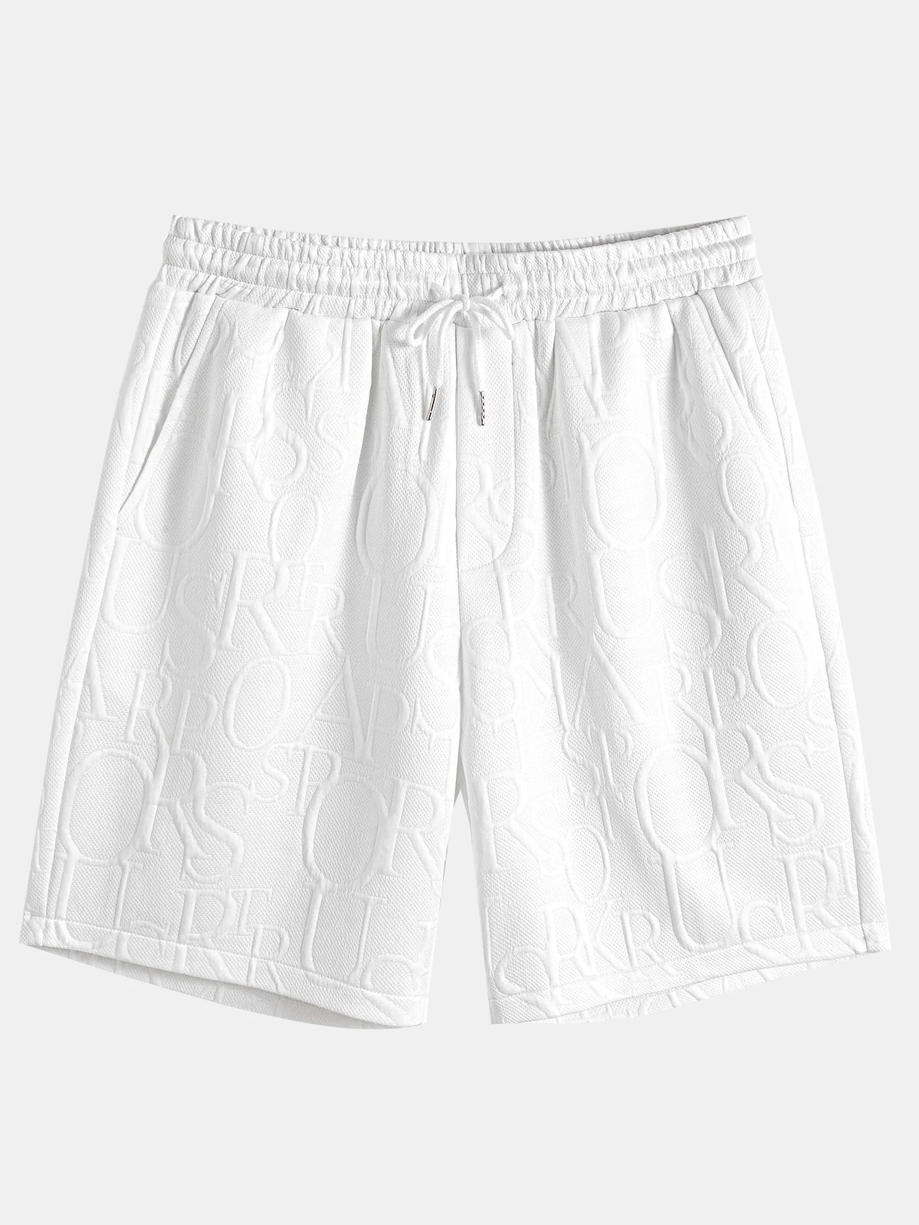 Kurzarm Buchstaben Jacquard T-Shirt & Shorts - Image 8