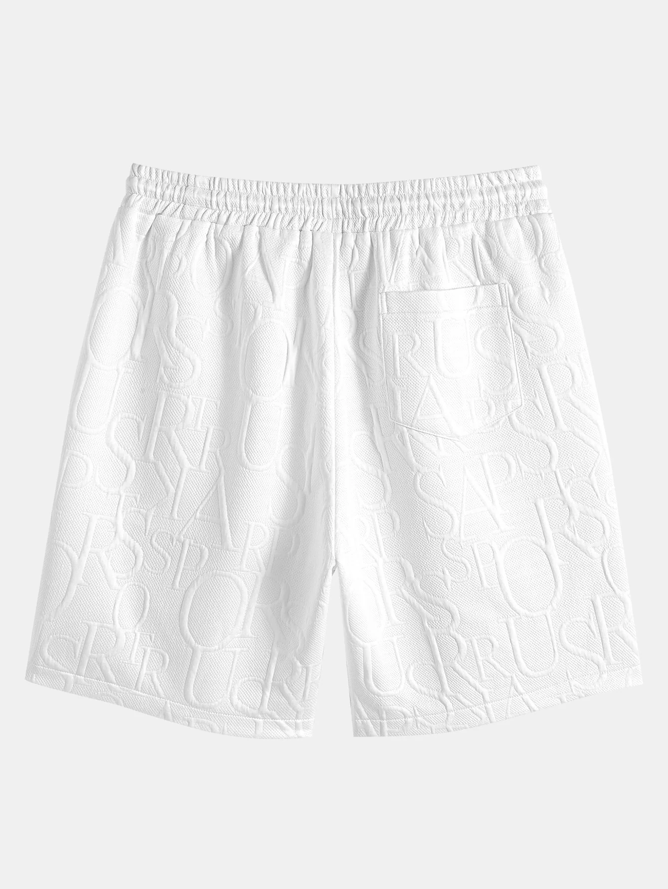 Kurzarm Buchstaben Jacquard T-Shirt & Shorts - Image 9