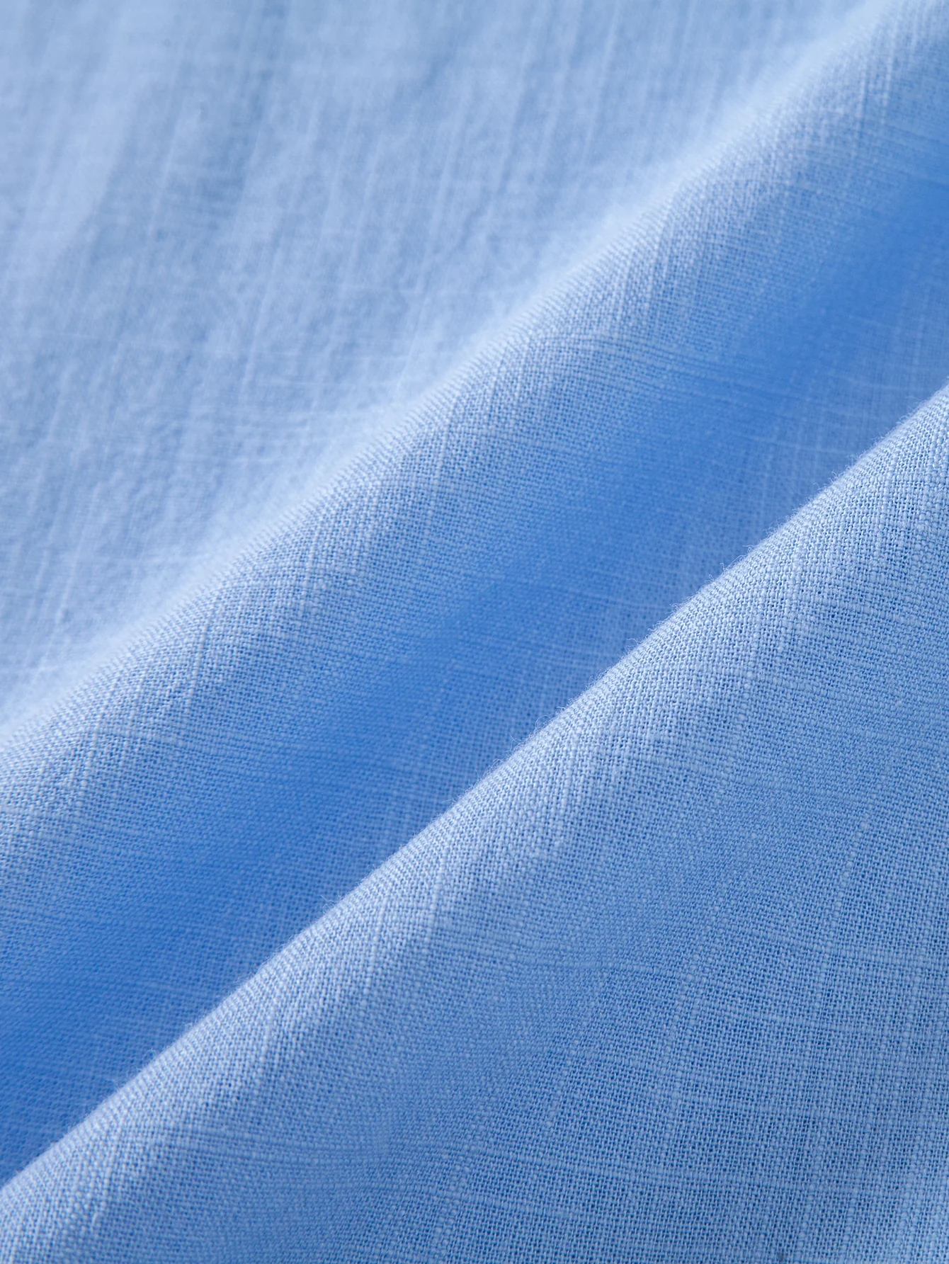 Short Sleeve Linen Look Button Up Shirt - Image 13
