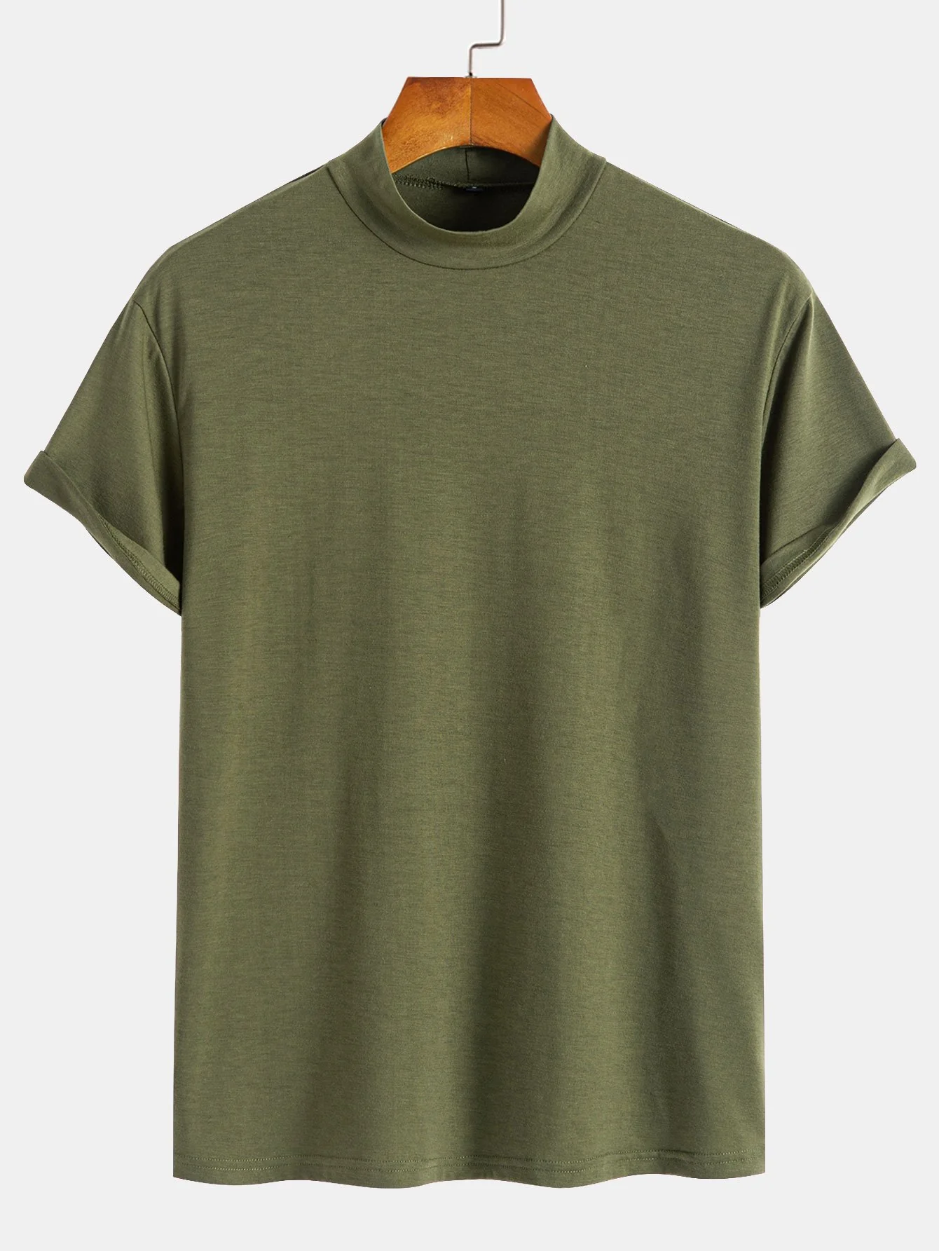 Kurzarm-Mockneck-T-Shirt - Image 2