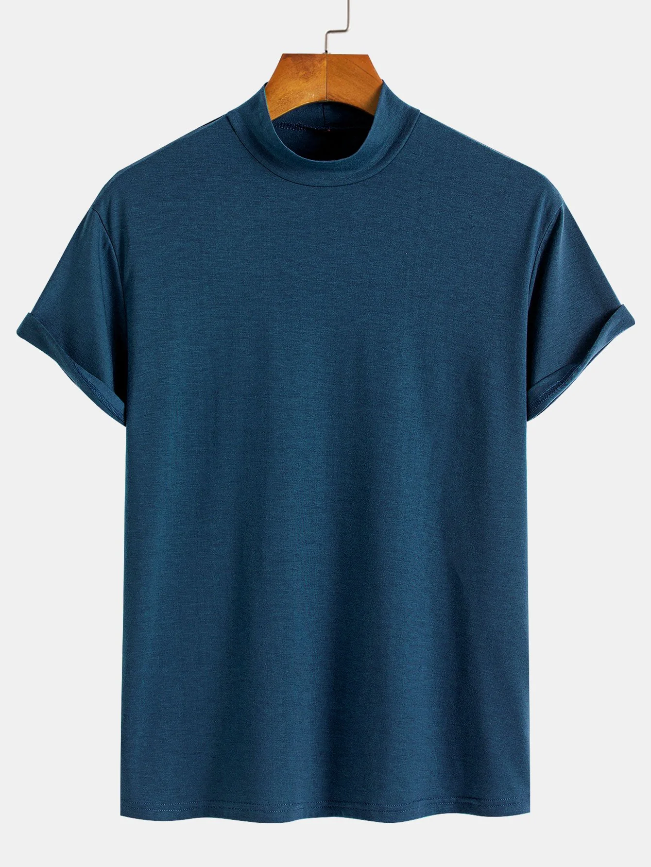Kurzarm-Mockneck-T-Shirt - Image 6