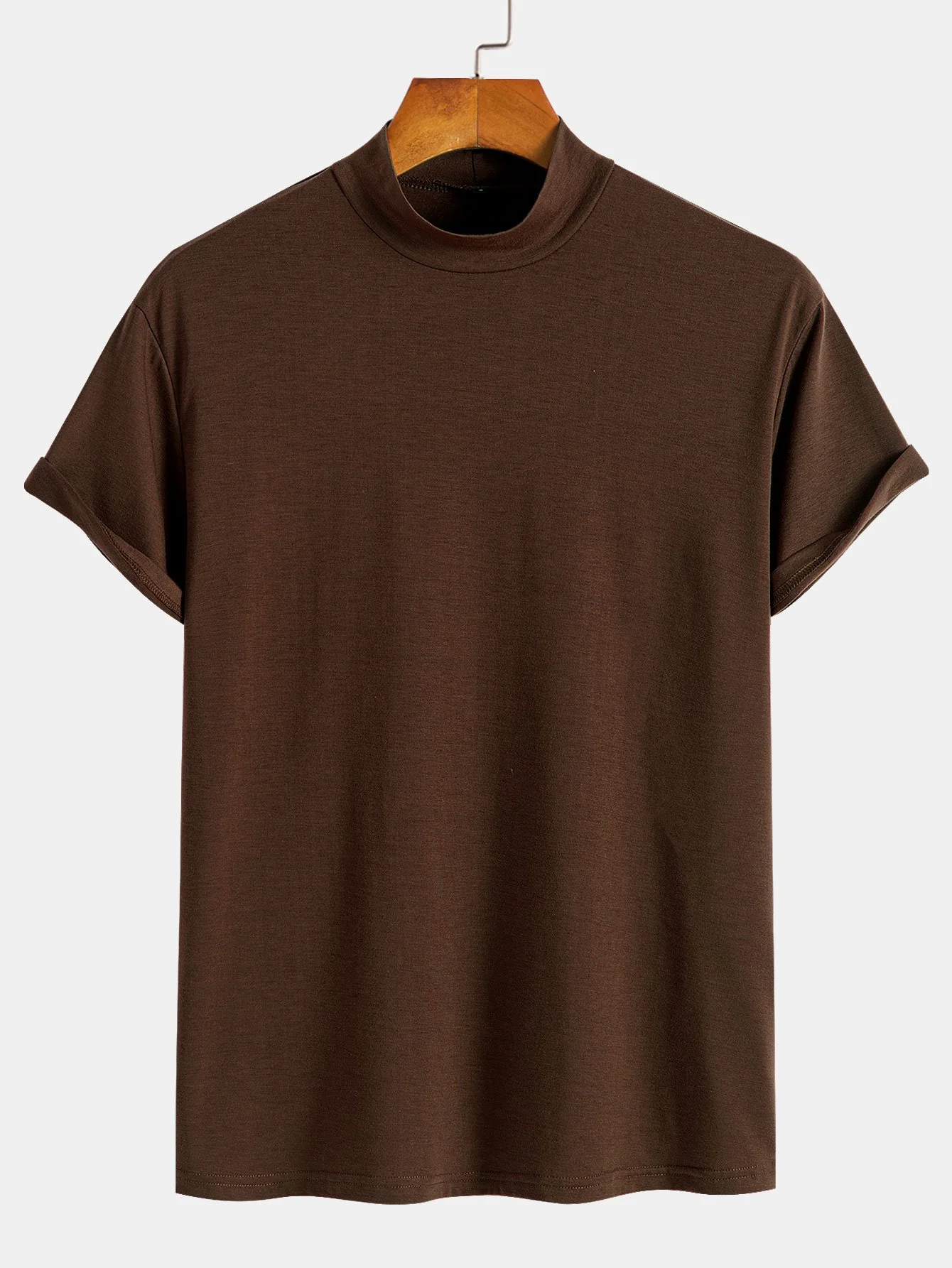Kurzarm-Mockneck-T-Shirt - Image 7